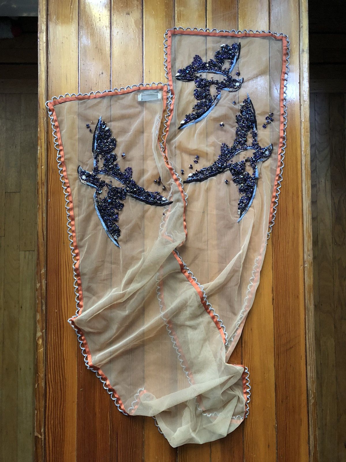 Dries Van Noten Incredible Beaded Crystal Silk Scarf Size ONE SIZE - 18 Thumbnail