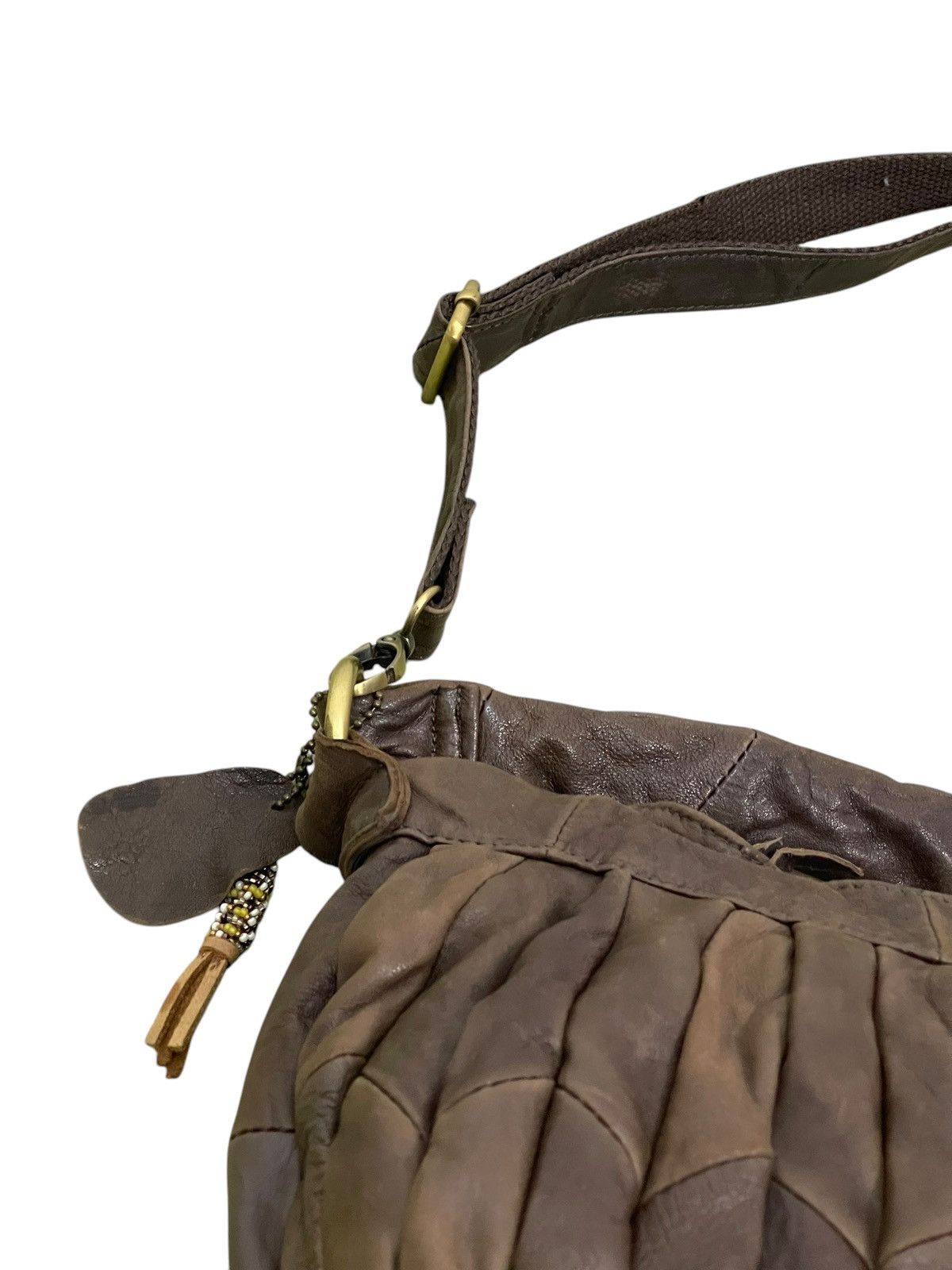 Full Leather Janis Market Pleated Hand Shoulder Bag 1🟩6