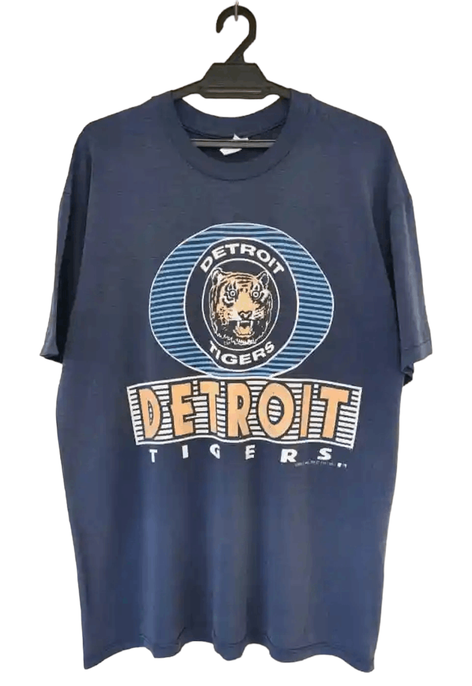 image of 1991 Vintage Mlb Detroit Tigers in Blue, Men's (Size Large)