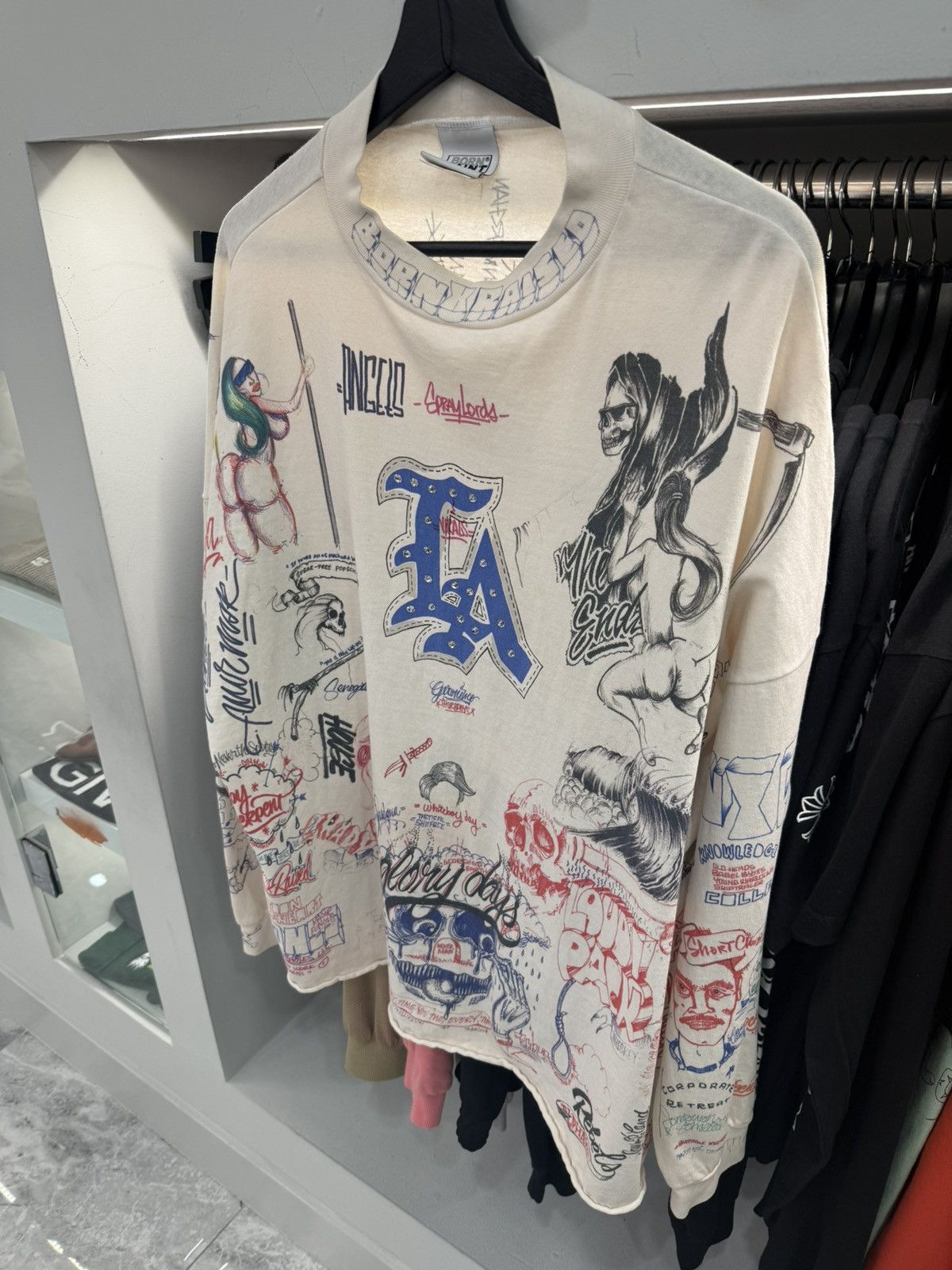 Saint Michael Saint Born & Raised Longsleeve Size US L / EU 52-54 / 3 - 3 Thumbnail