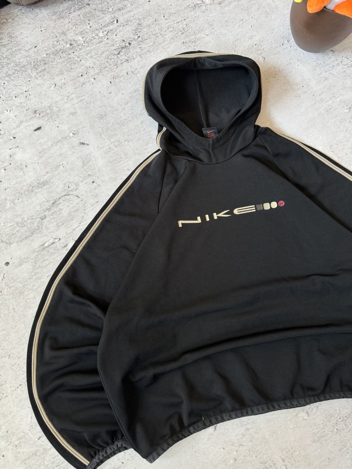 Nike × Vintage NIKE VINTAGE 00s y2k OVERSIZE BAGGY ZIP HOODIE CENTER LOGO Size US L / EU 52-54 / 3 - 2 Thumbnail