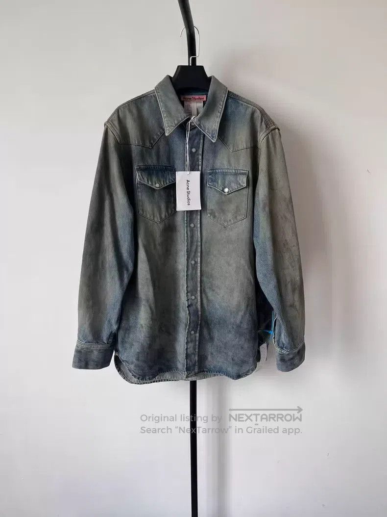 Acne Studios Acne Studios Denim series denim distressed denim button sh Size US S / EU 44-46 / 1 - 1 Thumbnail