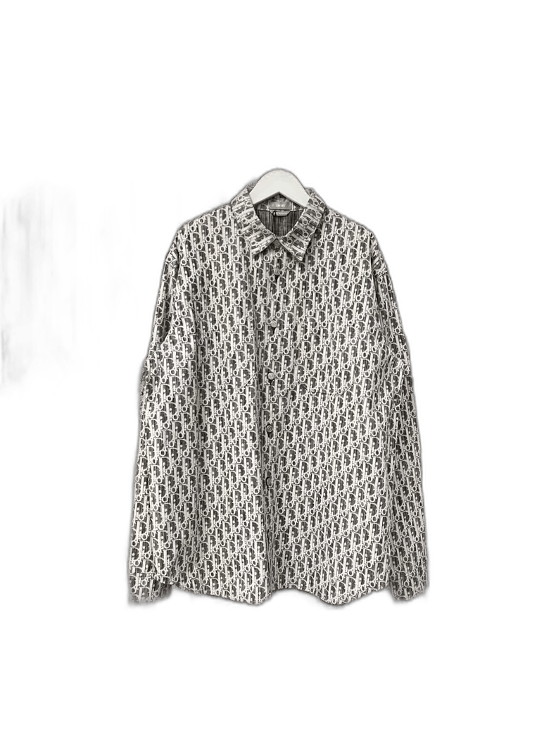 Dior Dior Black and Gray Denim Shirt Size US M / EU 48-50 / 2 - 1 Thumbnail