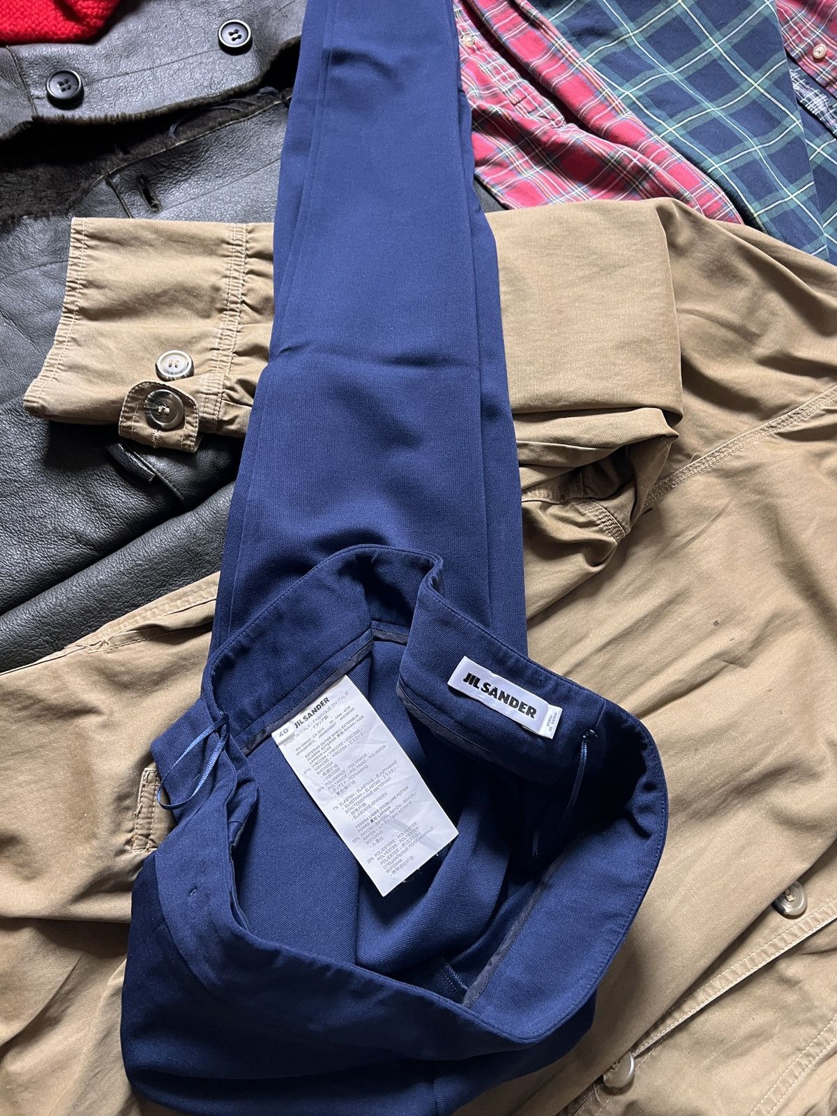 Jil Sander Jil Sander Straight Navy Classic Pants Trousers Size 27" / US 4 / IT 40 - 8 Thumbnail