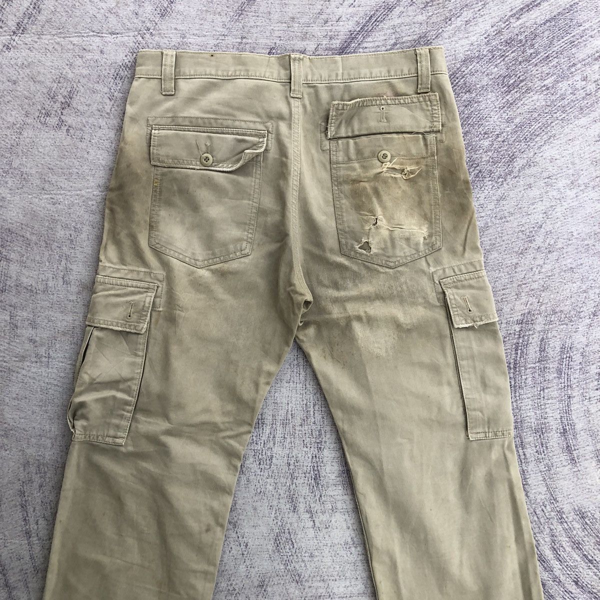 Japanese Brand × Oshkosh × Vintage Faded Cargo Pants OshKosh With 6 Pocket Size US 33 - 11 Thumbnail