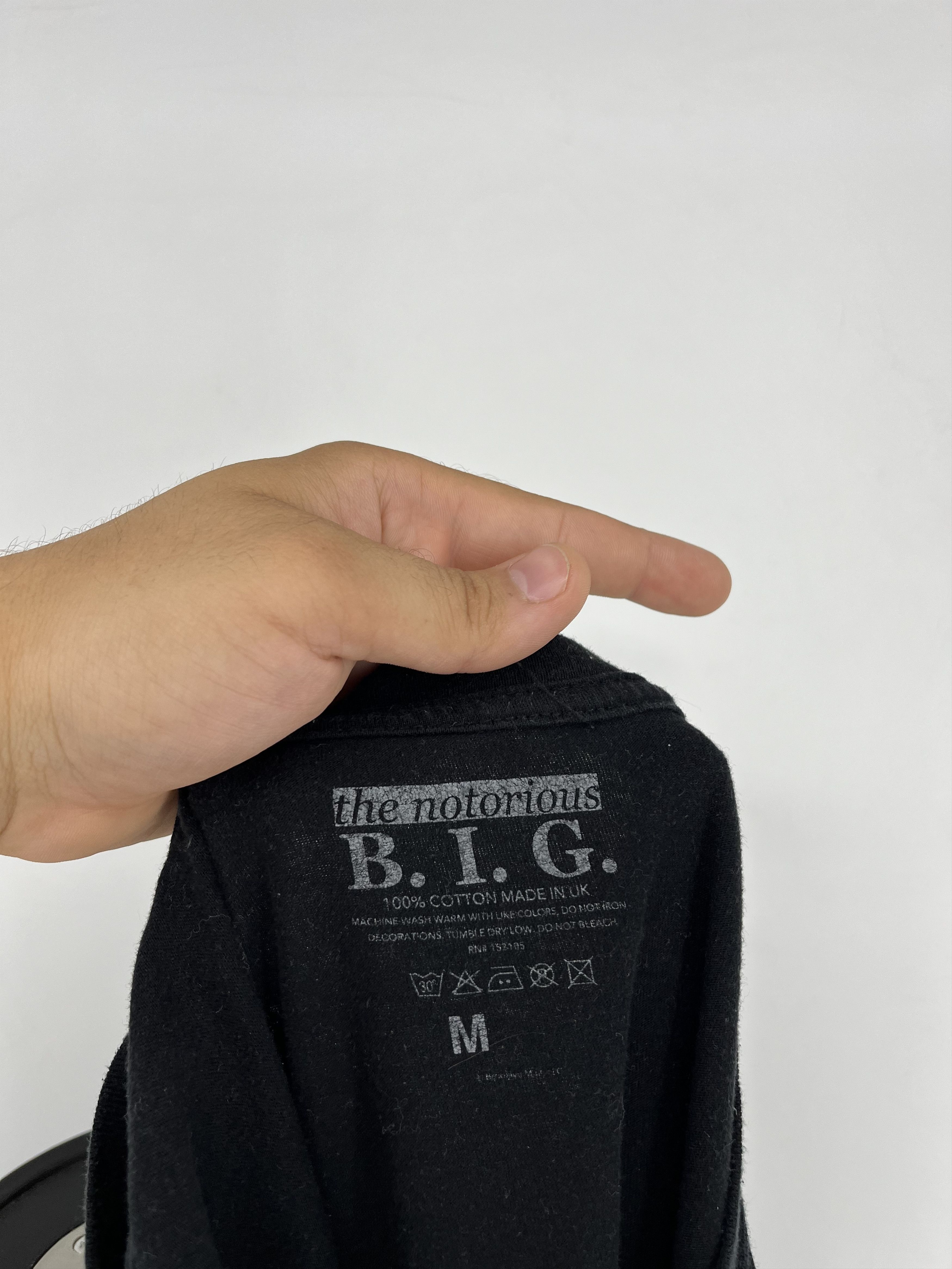 Rap Tees × Vintage Vintage Notorious Big Trust Nobody Black Tee Shirt Size US M / EU 48-50 / 2 - 12 Thumbnail