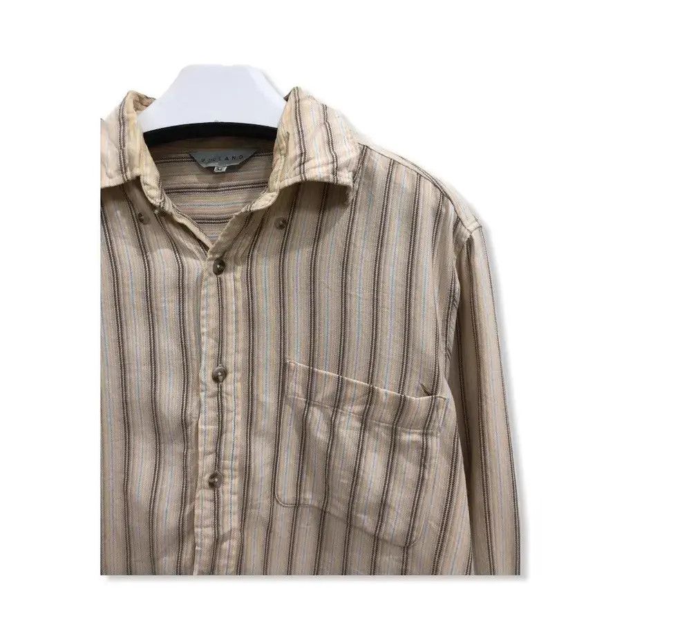 Japanese Brand Japanese Brand Villand Striped Design Flannel Shirt 👕 Size US S / EU 44-46 / 1 - 2 Thumbnail