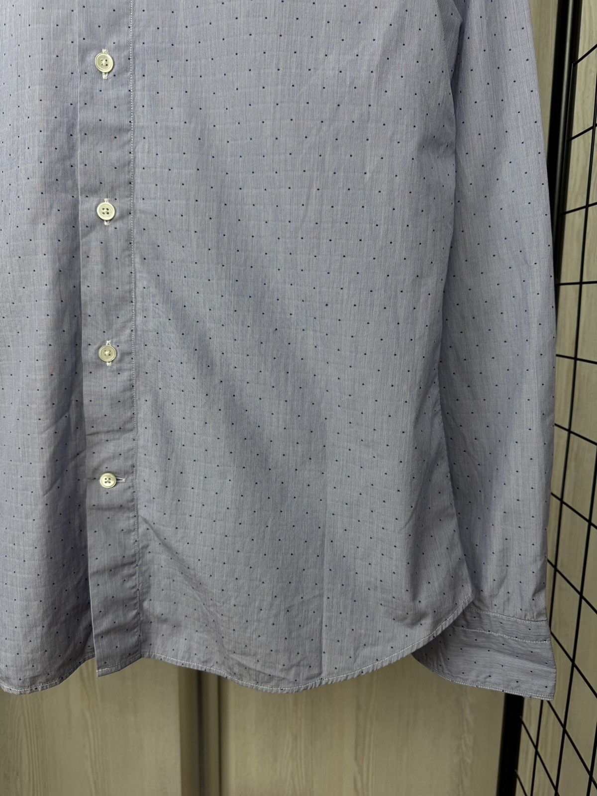 Boglioli Boglioli Dover polka dot pattern blue long sleeve shirt Size US L / EU 52-54 / 3 - 6 Thumbnail