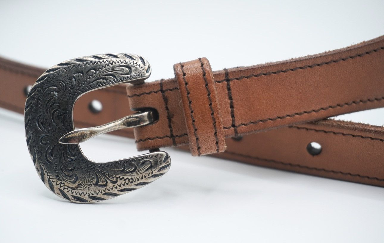 Saint Laurent Paris SAINT LAURENT By HEDI SLIMANE F/W 2014 Western Belt 85 Size 32 - 2 Thumbnail