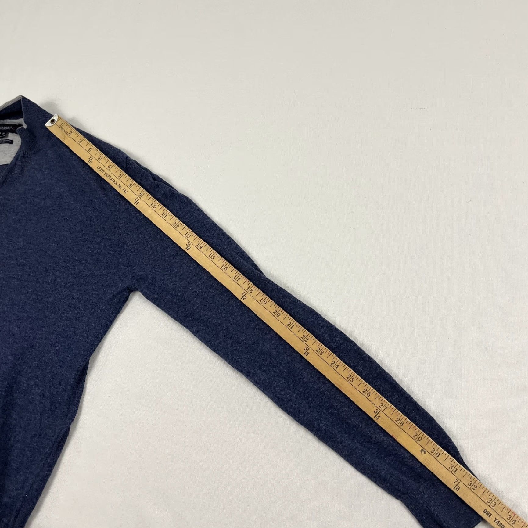 johnnie-O VINTAGE Johnnie O Bailey Pullover Mens Medium Blue Silk Blend Golf Quarter Zip Preppy Size US M / EU 48-50 / 2 - 5 Thumbnail