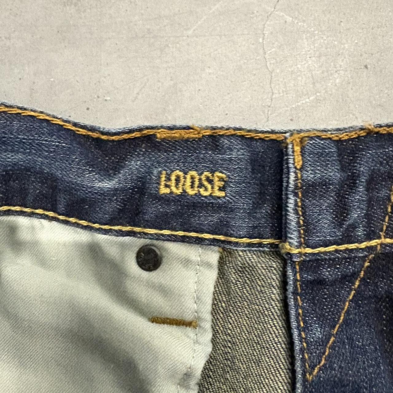 American Eagle Outfitters × Vintage Vintage Y2K Baggy Loose Wideleg Dark Wash Denim Jeans Size US 36 / EU 52 - 8 Thumbnail