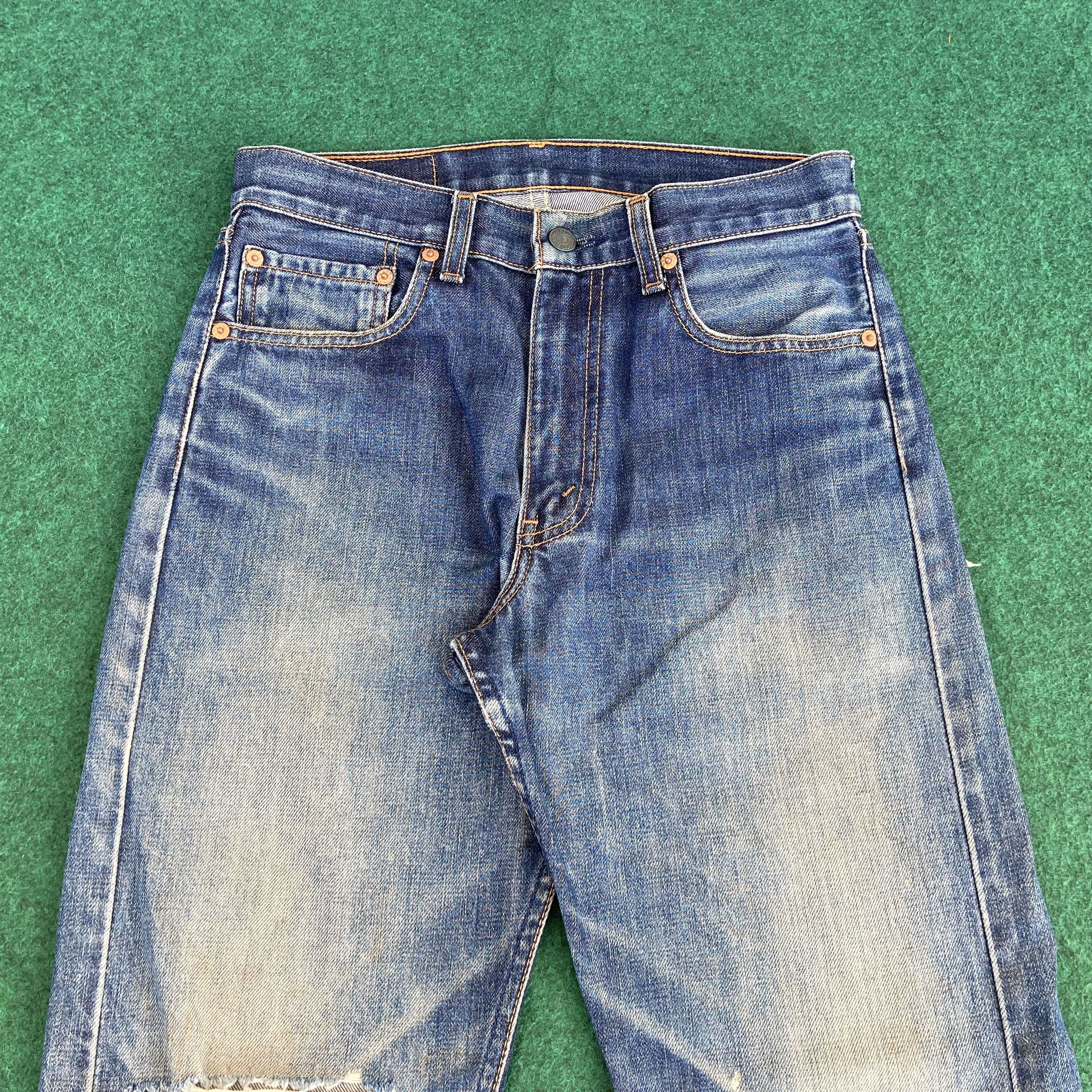 Levi's × Vintage Vtg Levis 505 Distressed Ripped Grunge Jeans Size US 29 - 3 Thumbnail