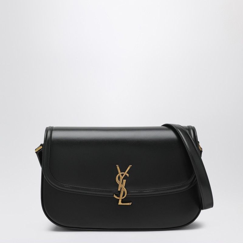 Saint Laurent Paris Saint Laurent Large Solferino Bag In Black Leather Size ONE SIZE - 1 Thumbnail