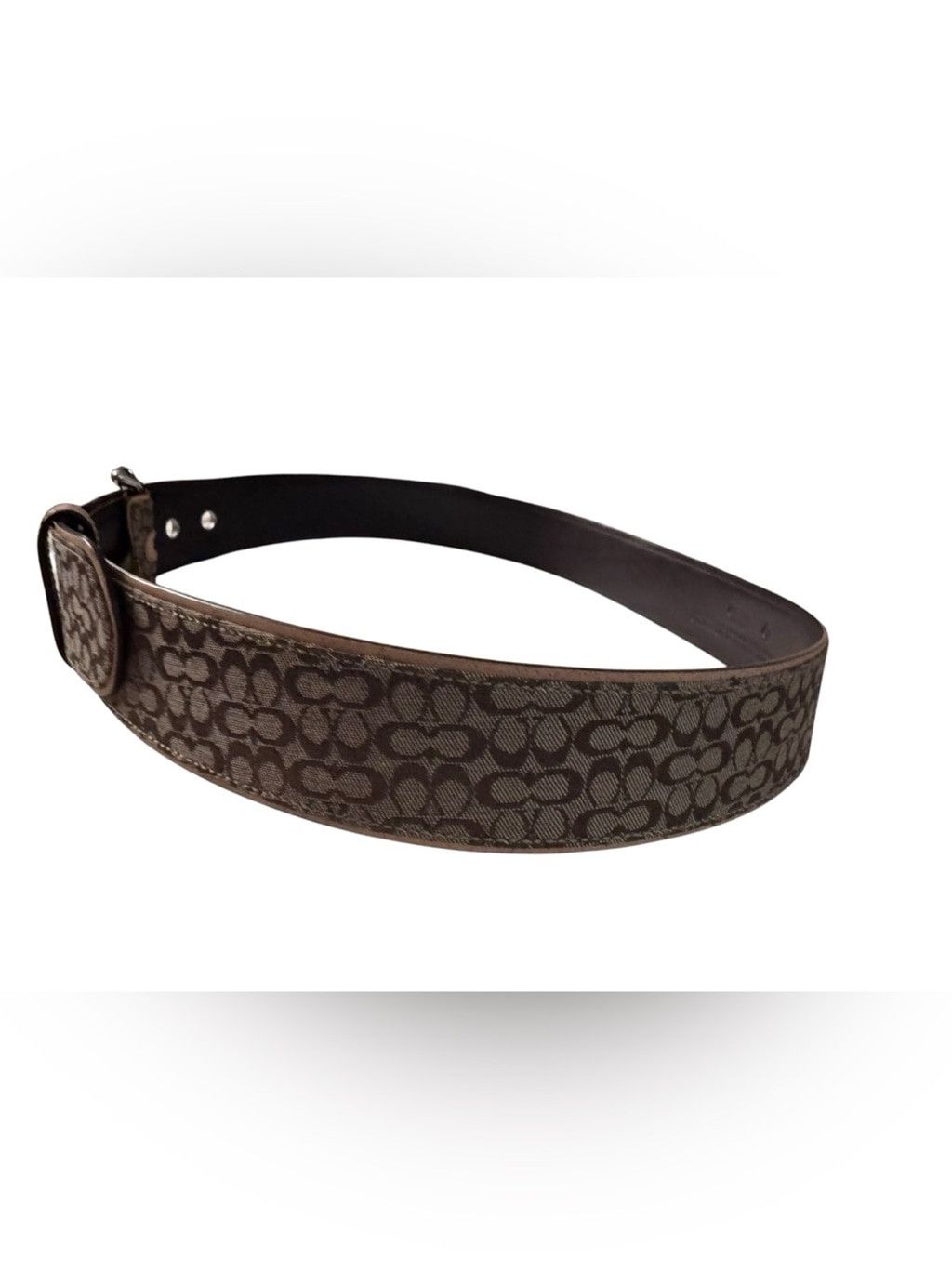 Coach Coach Signature Jacquard Canvas Wide Grommets Belt Size ONE SIZE - 3 Thumbnail