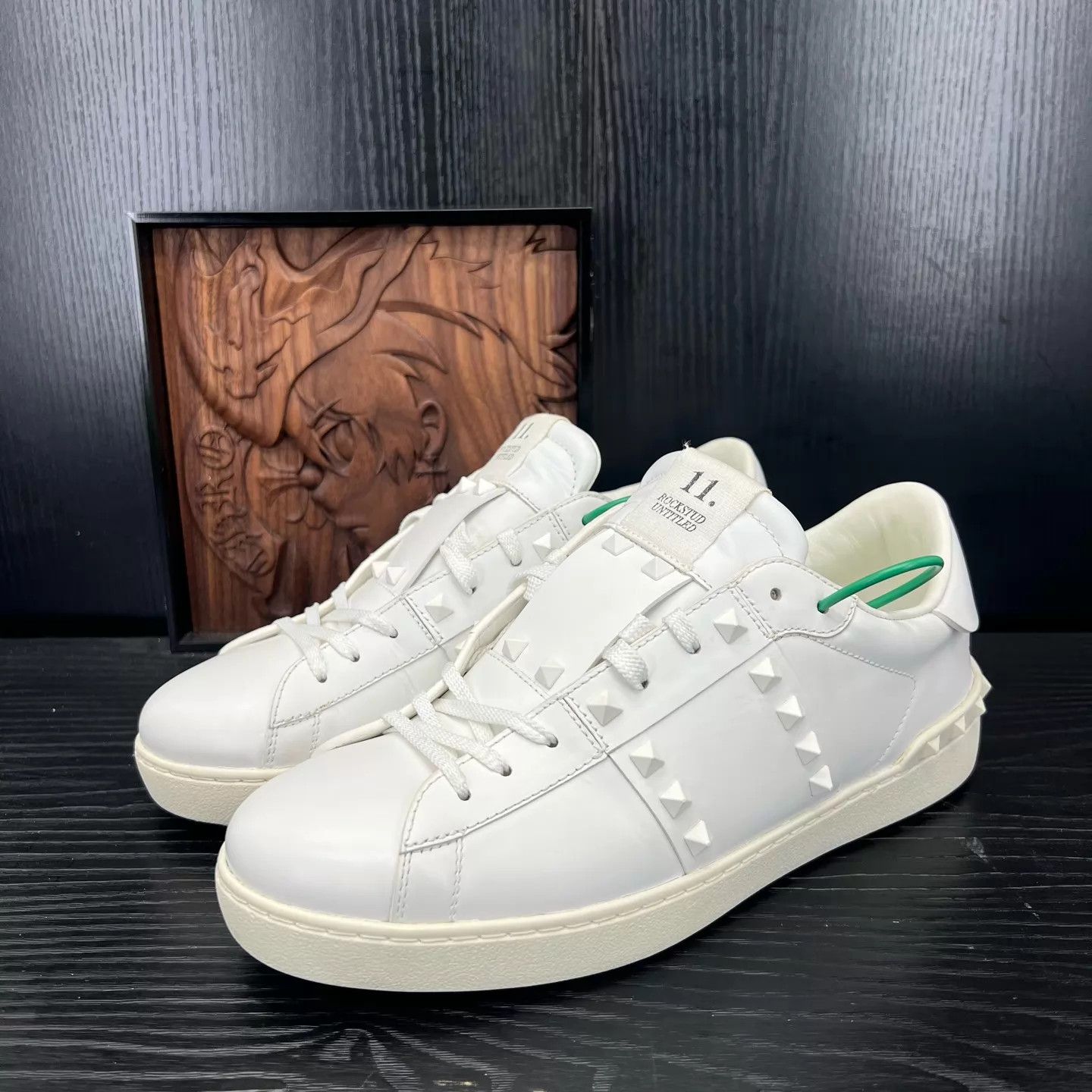 Valentino Valentino Open White Studded 43.5 Like New Size US 10 / EU 43 - 1 Thumbnail