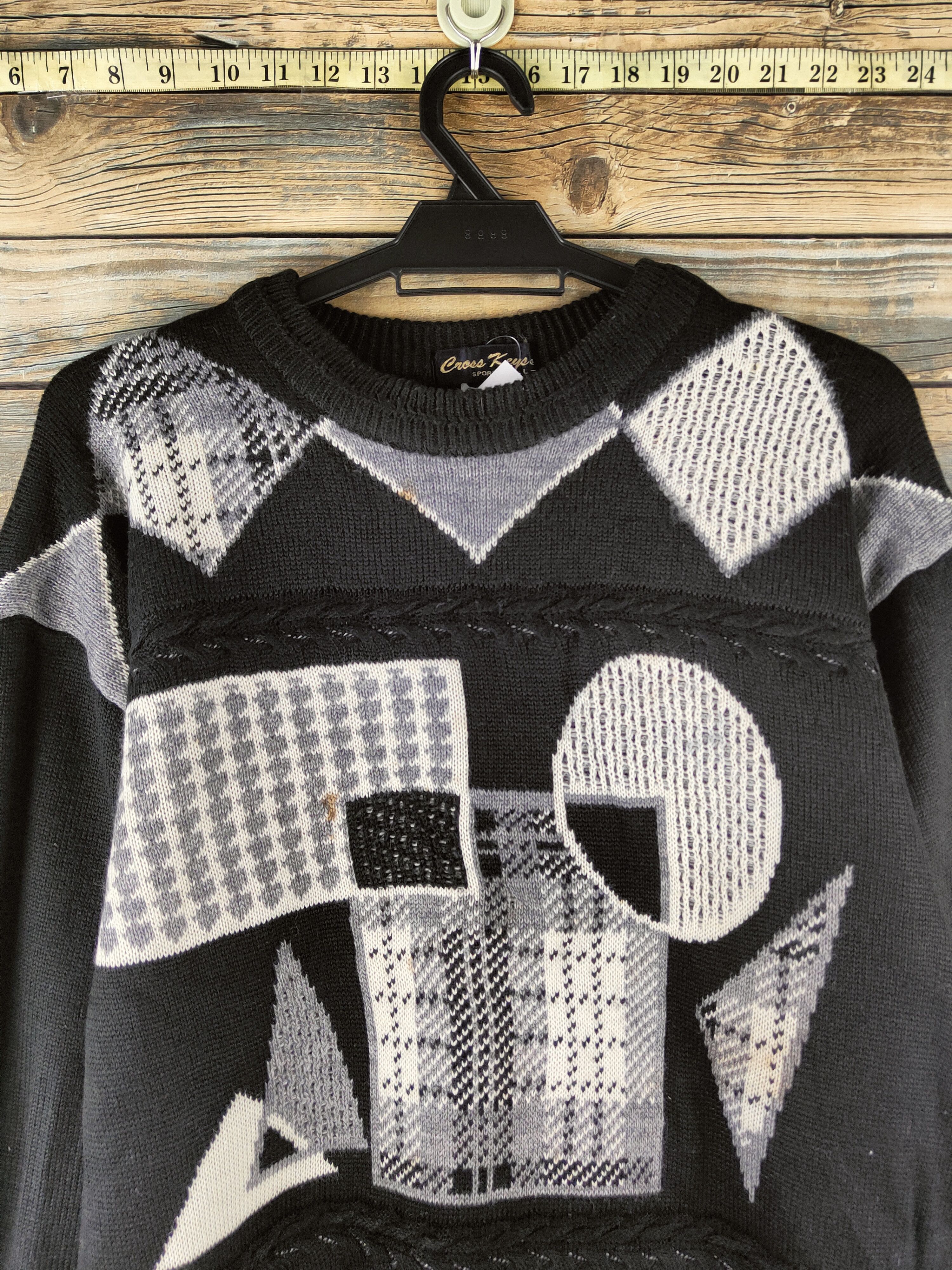 Japanese Brand DL Cross Keys Black Knitwear Sweatshirts #46-950 Size US L / EU 52-54 / 3 - 2 Thumbnail
