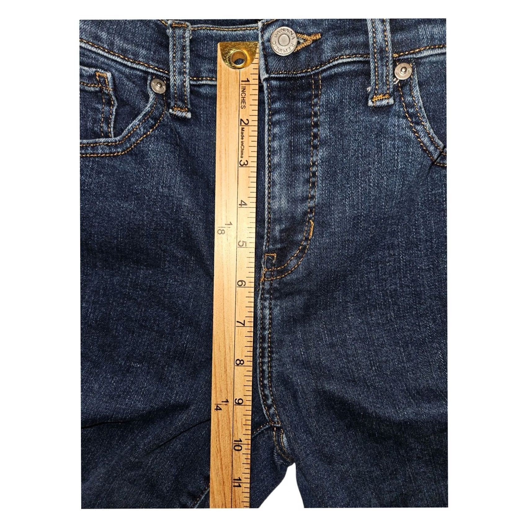 Banana Republic VINTAGE Banana Republic Jeans Women's 26 Tall Slim Blue Denim 5-Pocket Stretch Dark Headline: City, Preppy Mens Women Girls? Size 26" / US 2 / IT 38 - 4 Thumbnail