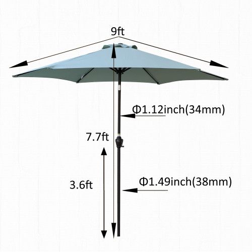Designer × Homemade 9FT UMBRELLA Frosty Green Size US L / EU 52-54 / 3 - 4 Thumbnail