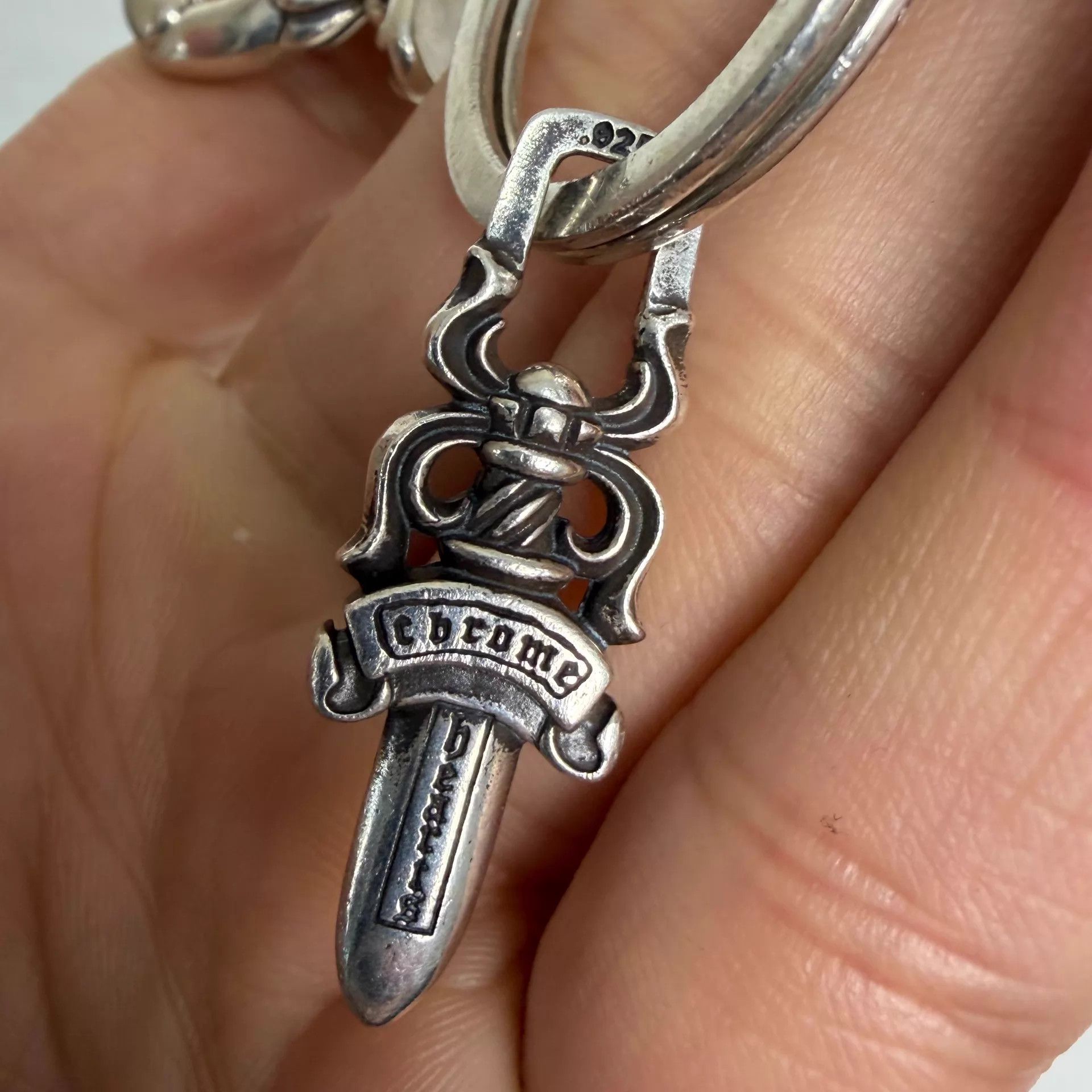 Chrome Hearts Chrome Hearts 925 Silver 3-section Lobster Clasp Keychain Size ONE SIZE - 3 Thumbnail