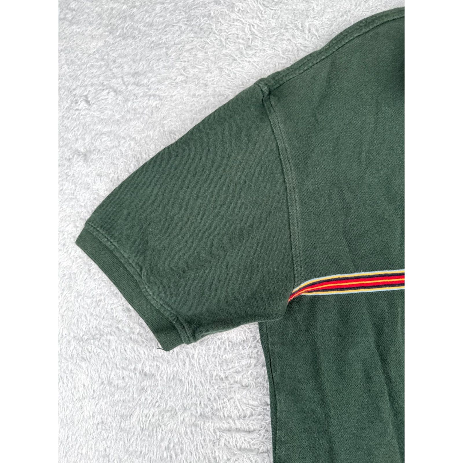 Tommy Hilfiger Tommy Hilfiger Green Polo Shirt Men XL Short Sleeve Cotton Slim Fit Activewear Size US XL / EU 56 / 4 - 3 Thumbnail