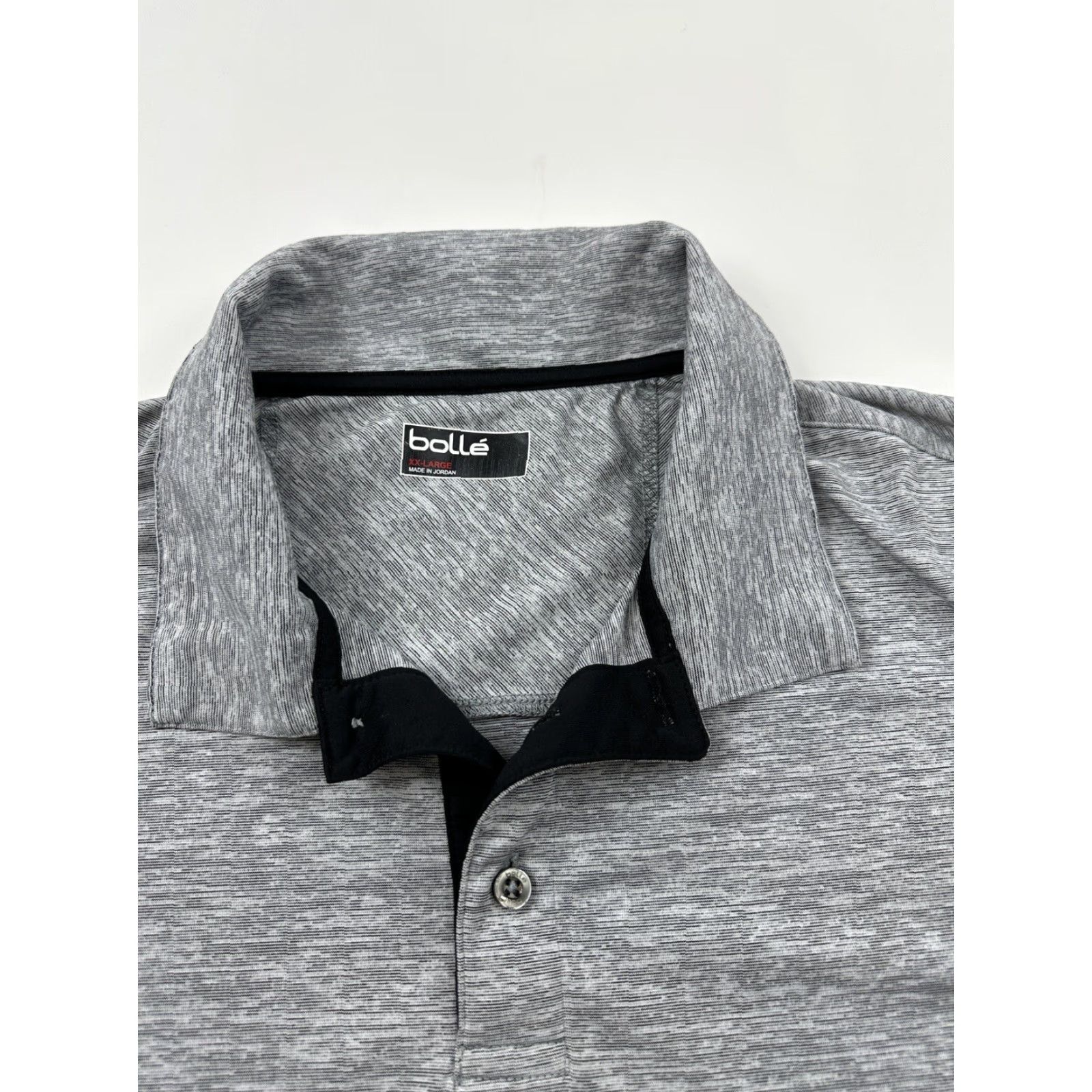 Vintage Bollé Polo Shirt Mens 2XL Gray Short Sleeve Pullover Casual Golf Rugby Polo Shirt Grey 2XL Mens Size US XXL / EU 58 / 5 - 2 Thumbnail