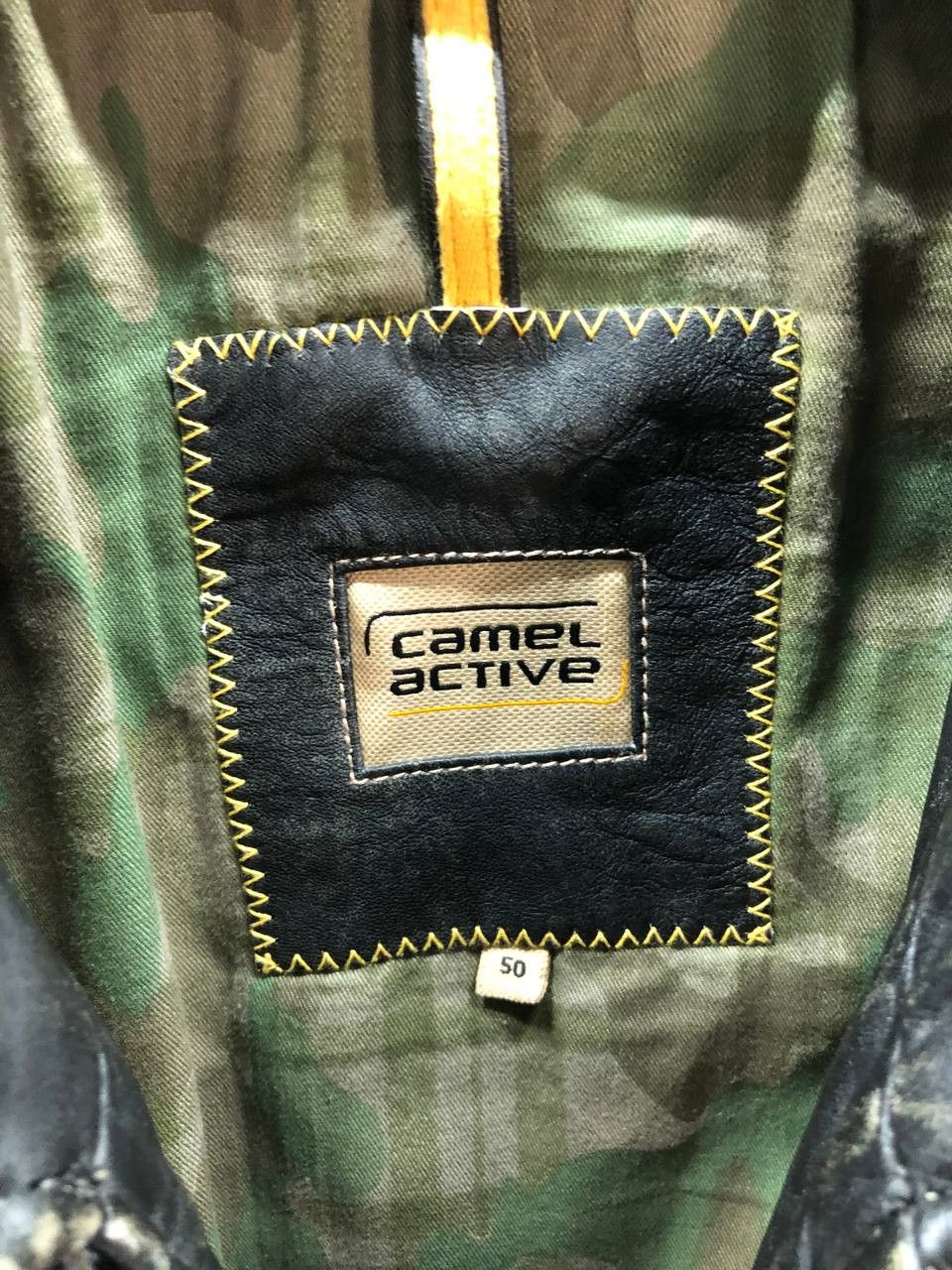 Camel Camel Active leather mens Jacket 50 / Large Size US L / EU 52-54 / 3 - 11 Thumbnail