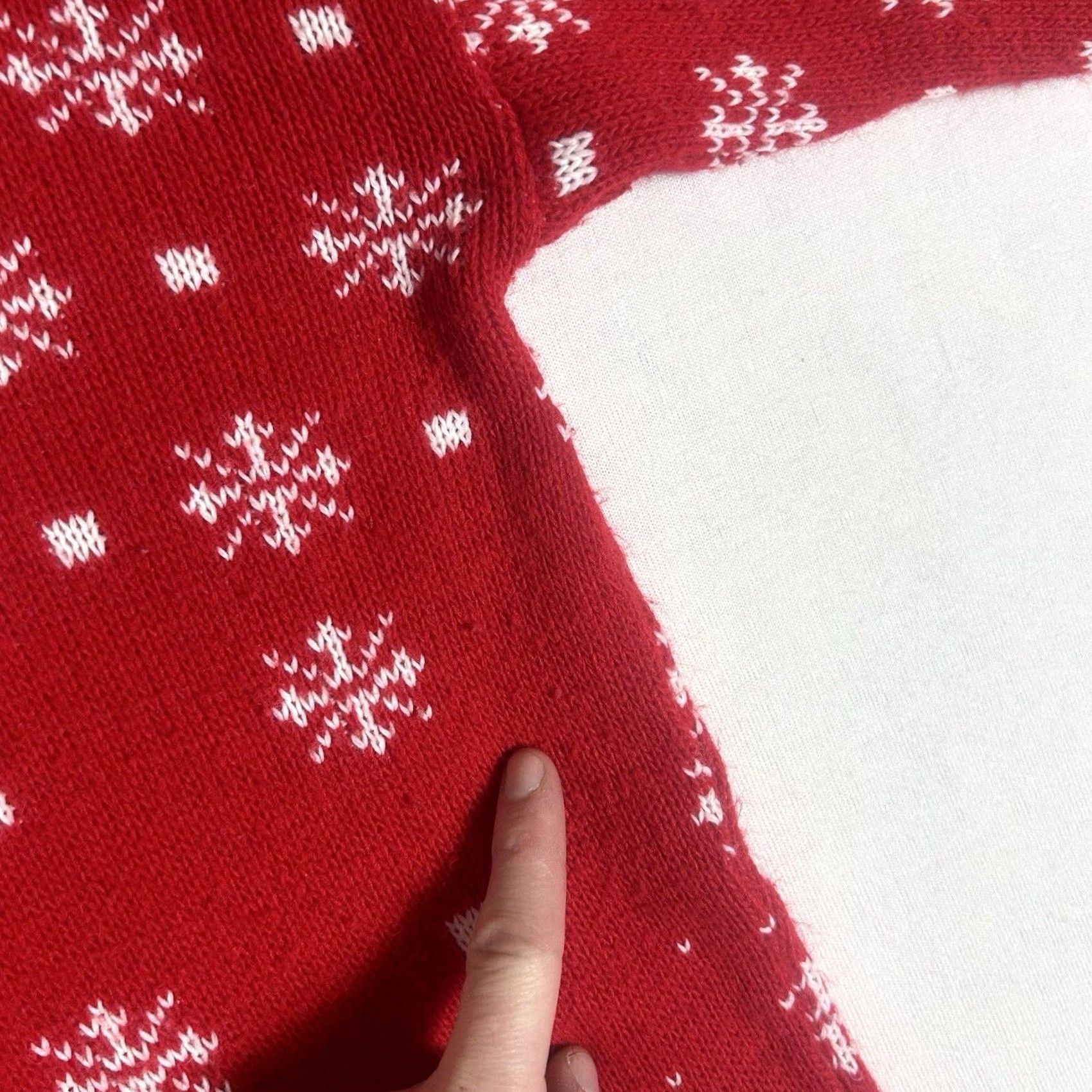 ESPIRIT VTG Ugly Christmas Sweater Womens 1X Red Snowman 80's 90's Holiday Spirit Casual Knit Pullover Graphic Print Size XL / US 12-14 / IT 48-50 - 4 Thumbnail
