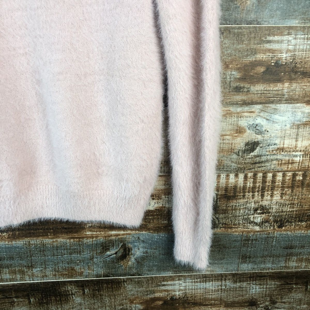 Japanese Brand DL Mish Masch Pink fur shaggy mohair Knitwear #C366 Size S / US 4 / IT 40 - 16 Thumbnail