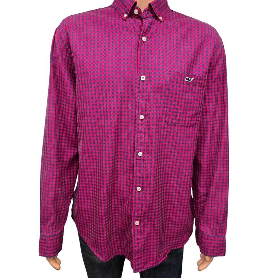 Vineyard Vines Vineyard Vines Bentley Gingham Check Tucker Shirt Classic XL Size US XL / EU 56 / 4 - 3 Thumbnail