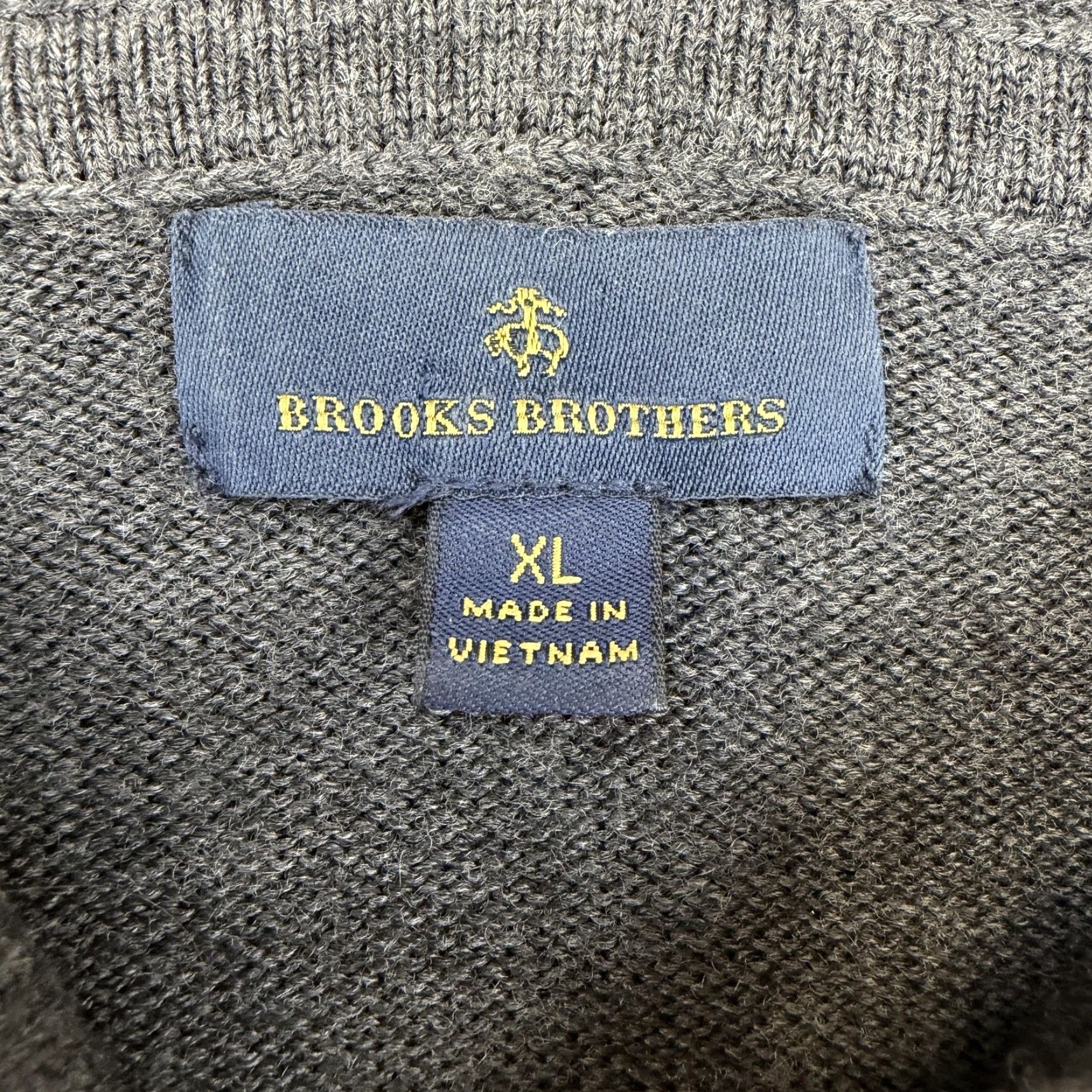 Brooks Brothers Brooks Brothers Sweater Mens XL Gray Hooded Merino Wool Stripe Knit Pullover Size US XL / EU 56 / 4 - 5 Thumbnail