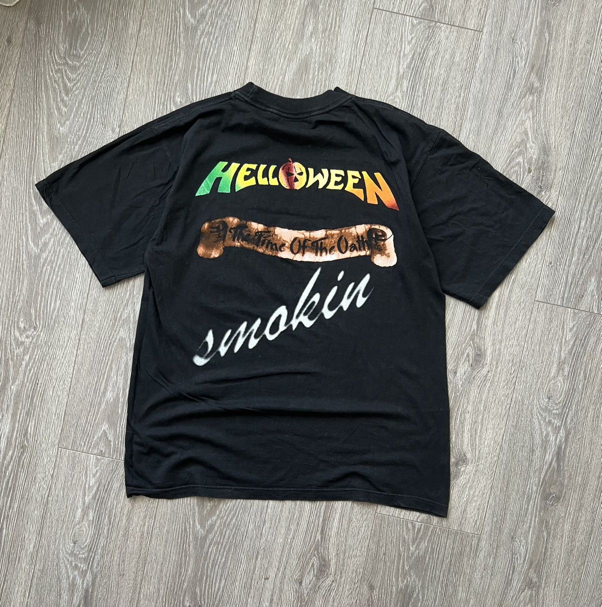 Band Tees Vintage 90s Helloween Band T-Shirt Merch Rock Size US L / EU 52-54 / 3 - 2 Thumbnail