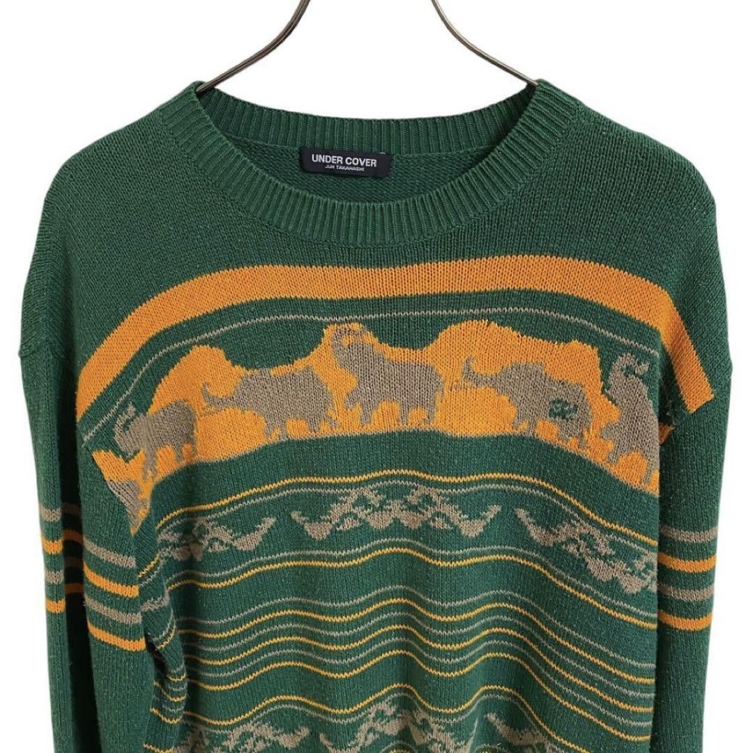 Undercover UNDERCOVER 1997SS Elephant Knit Green Free Size Size ONE SIZE - 3 Thumbnail