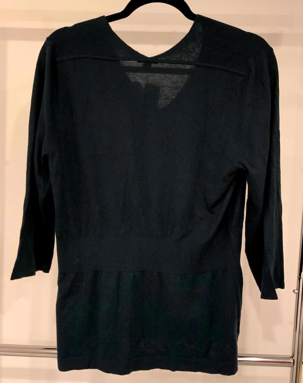 Ann Taylor Ann Taylor Women's XL Navy V-Neck Tunic Blouse Size XL / US 12-14 / IT 48-50 - 2 Thumbnail