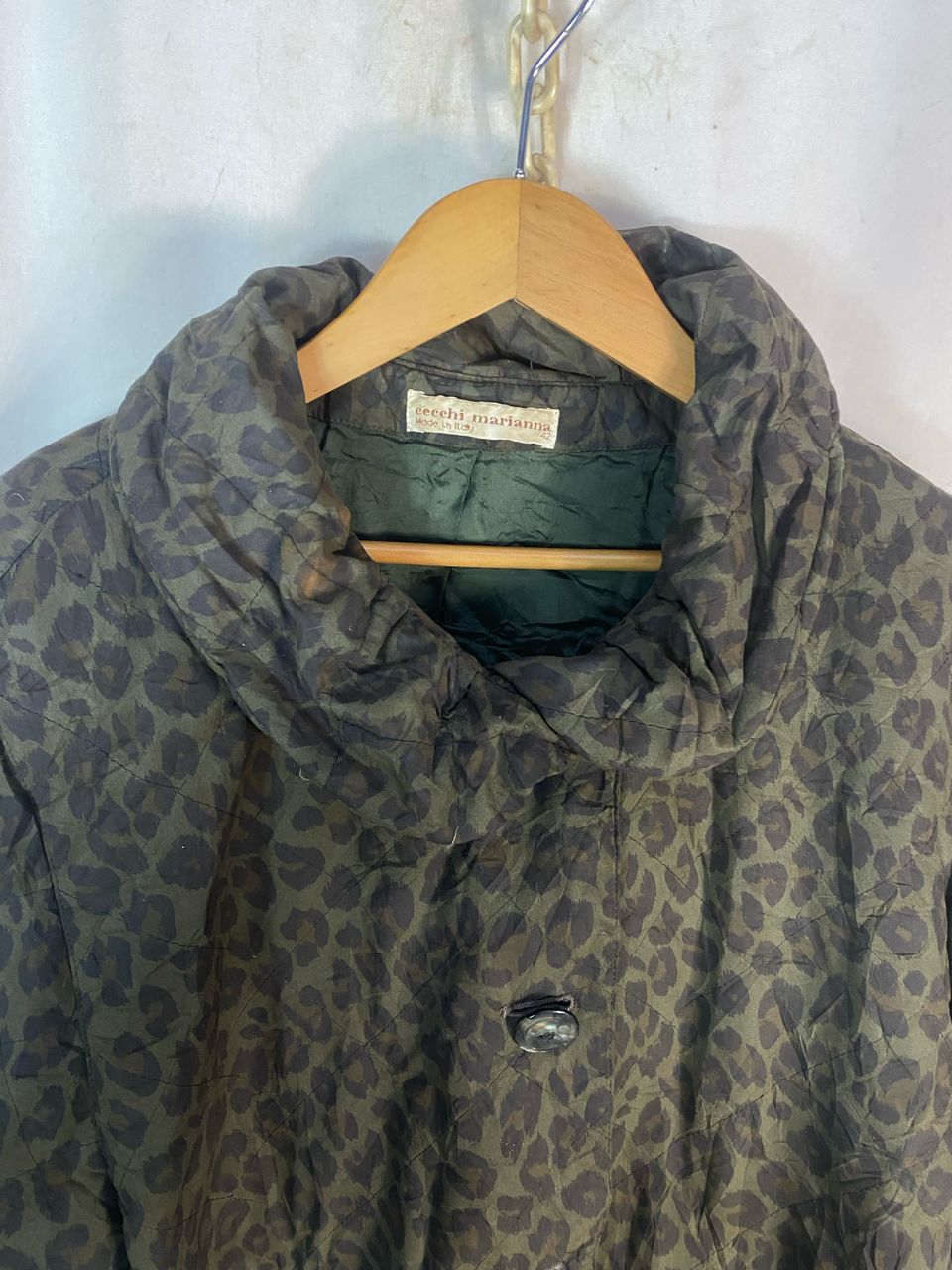 Designer Vintage cecchi marianna leopard button up jacket Size L / US 10 / IT 46 - 3 Thumbnail