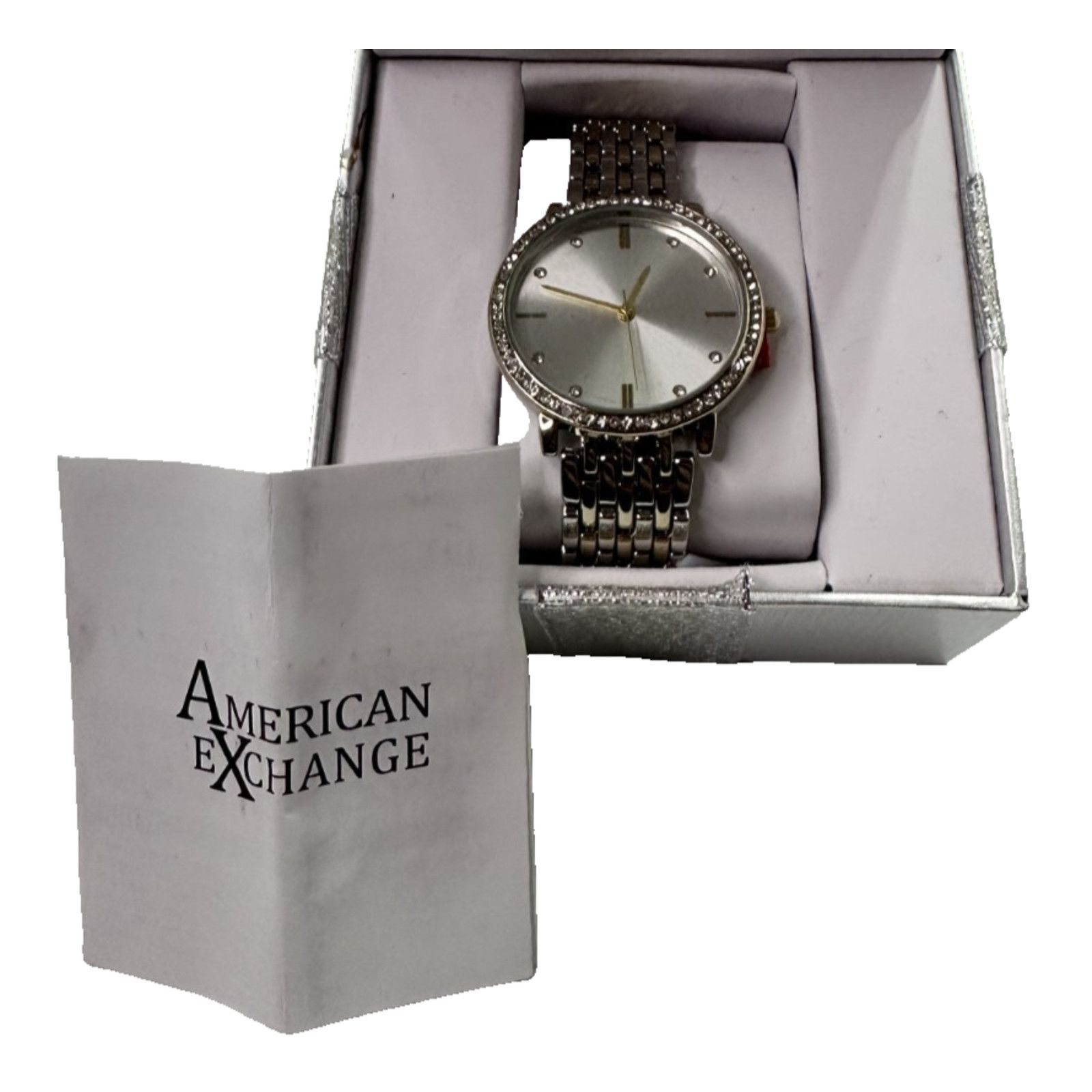 Other American Exchange Women’s Gold-Tone Watch w/Rhinestone Bezel Size ONE SIZE - 4 Thumbnail
