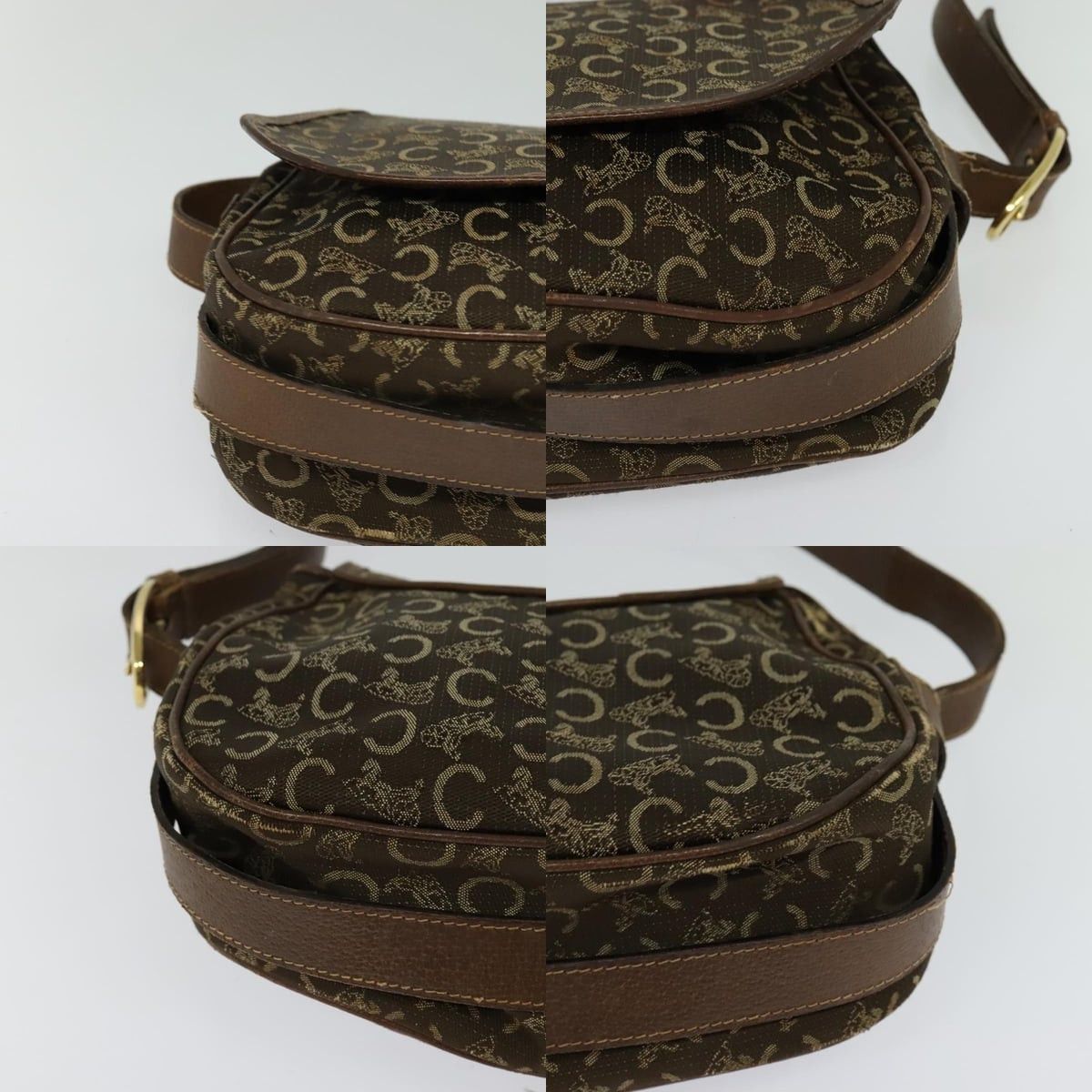 Celine CELINE C Sulky Shoulder Bag Canvas Brown Size ONE SIZE - 10 Thumbnail