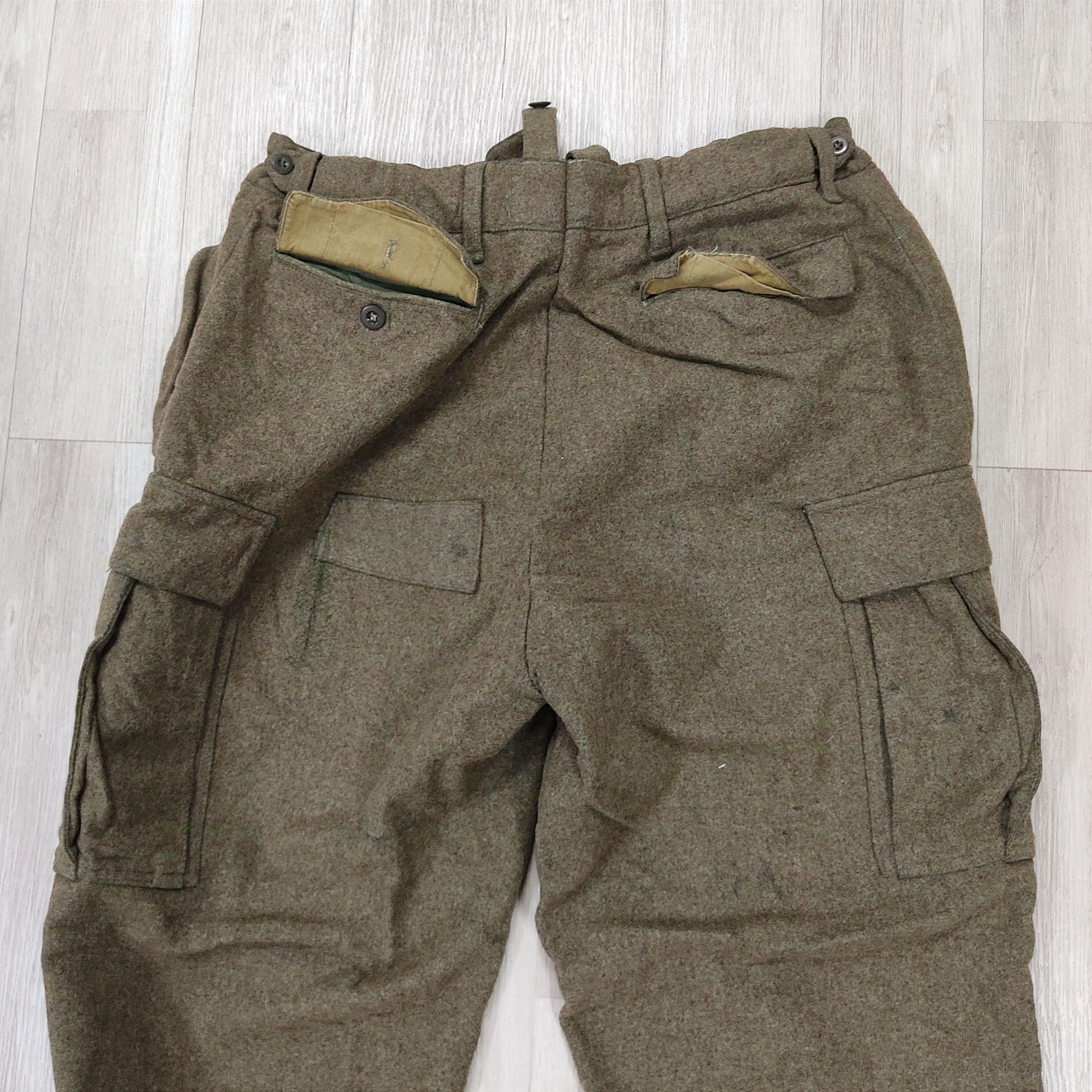 Vintage Vintage OG 60s Kurt Begemann Heavy Wool Combat Pants Size US 33 - 9 Thumbnail