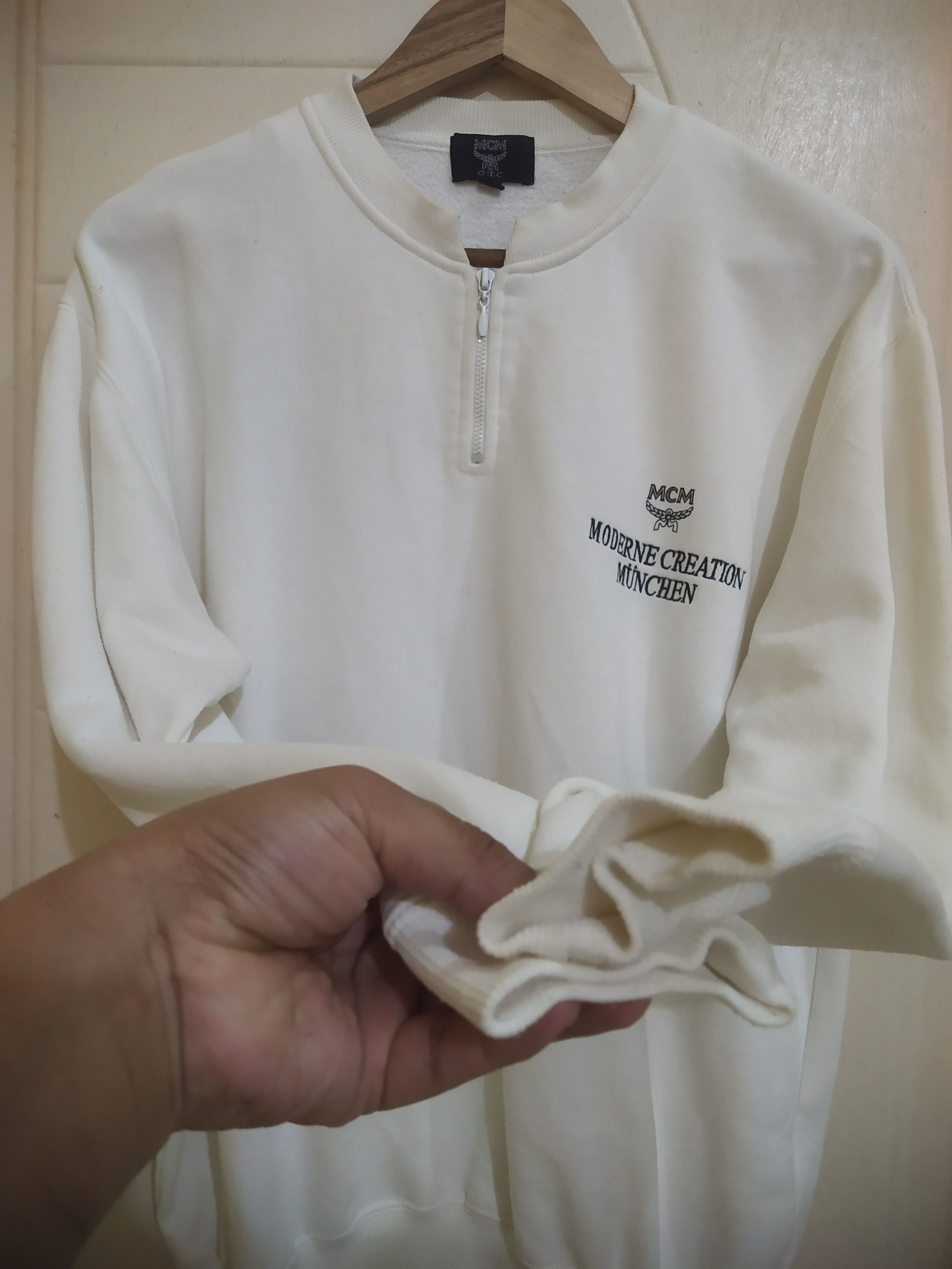 MCM MCM München Logo Quarter-Zip Sweatshirt Size US M / EU 48-50 / 2 - 3 Thumbnail