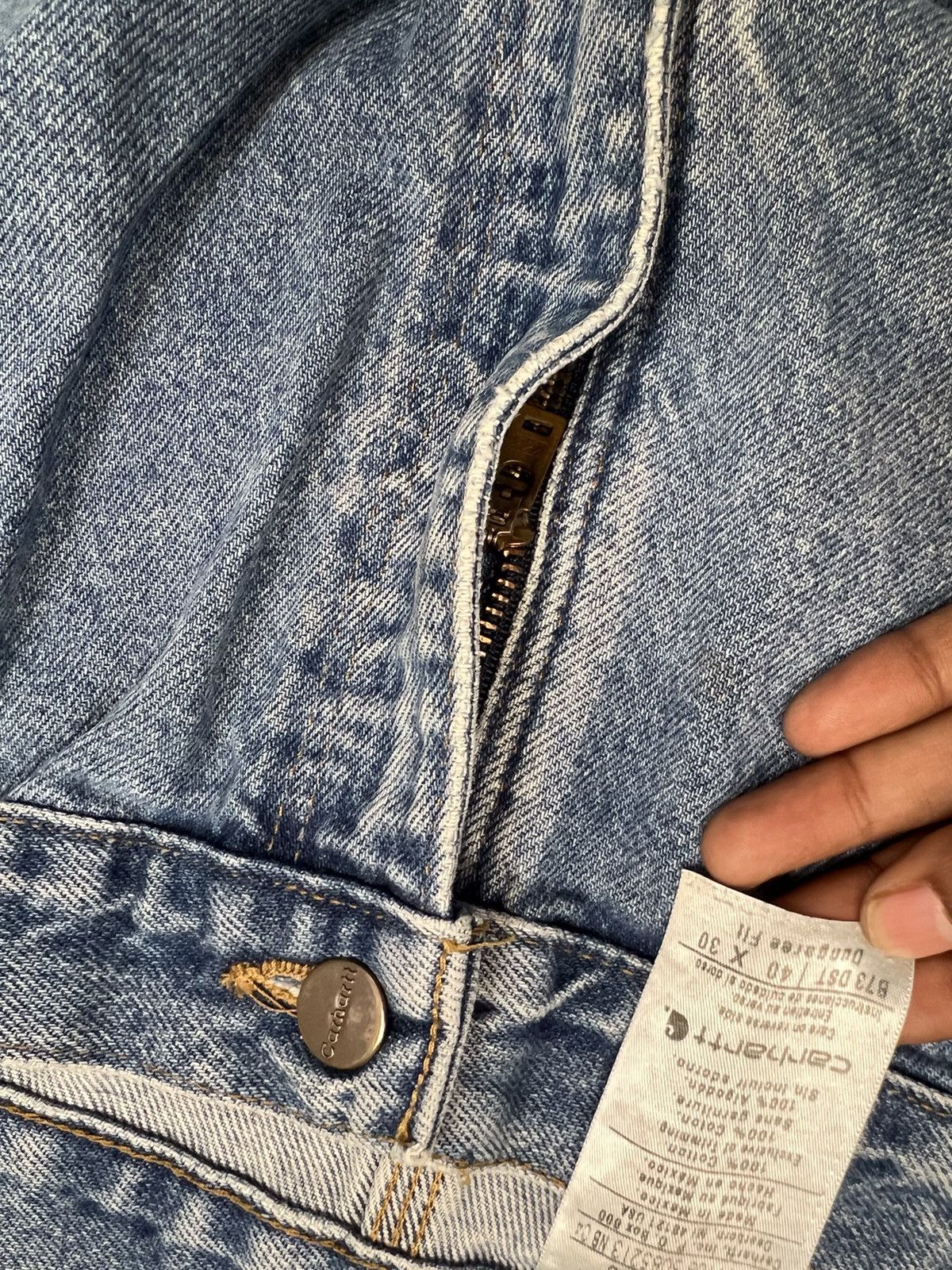 Carhartt vintage Carhartt b73 dst double knee denim Size US 40 / EU 56 - 7 Thumbnail