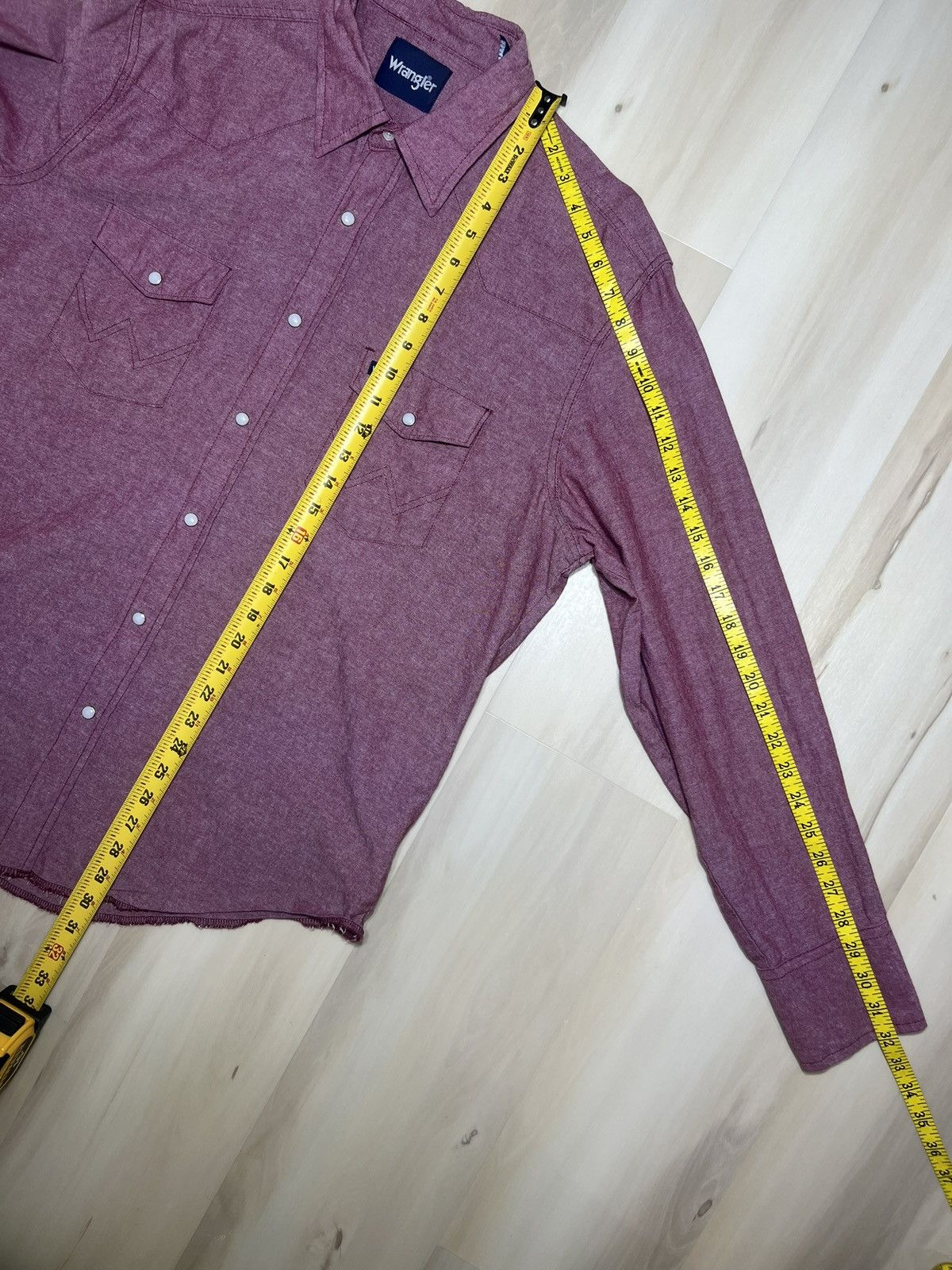 Wrangler Wrangler Shirt Men’s Sz XL Red Long Sleeve Pearl Snap Rough Size US XL / EU 56 / 4 - 4 Thumbnail