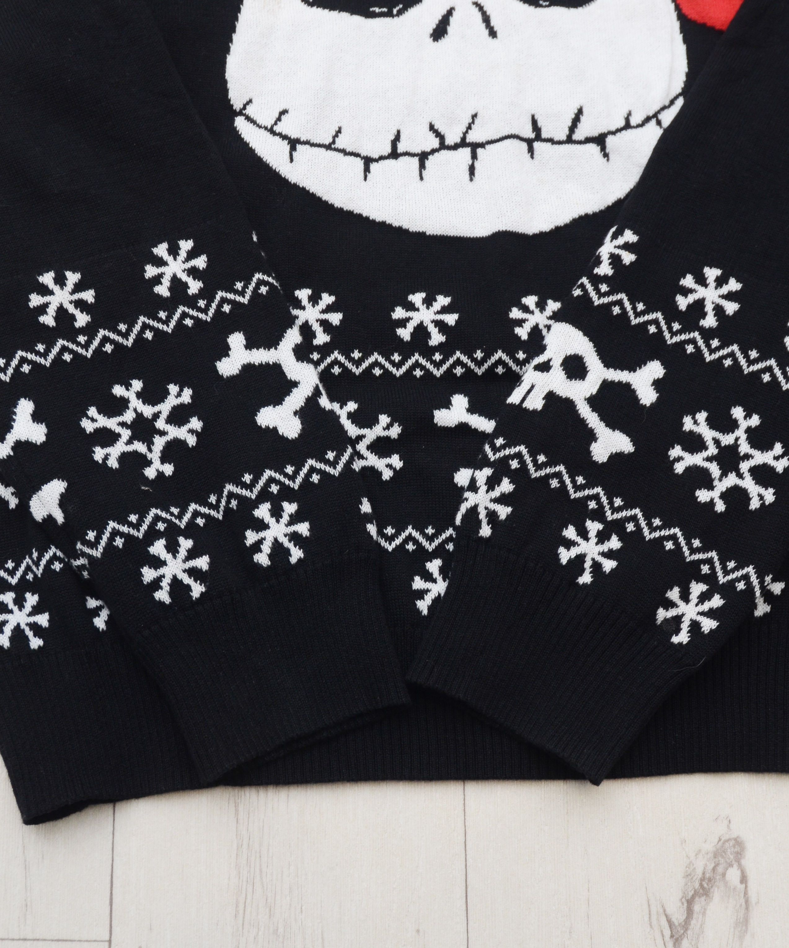 Disney DISNEY Nightmare Before Christmas Black Knit Jumper Sweater Size US M / EU 48-50 / 2 - 5 Thumbnail