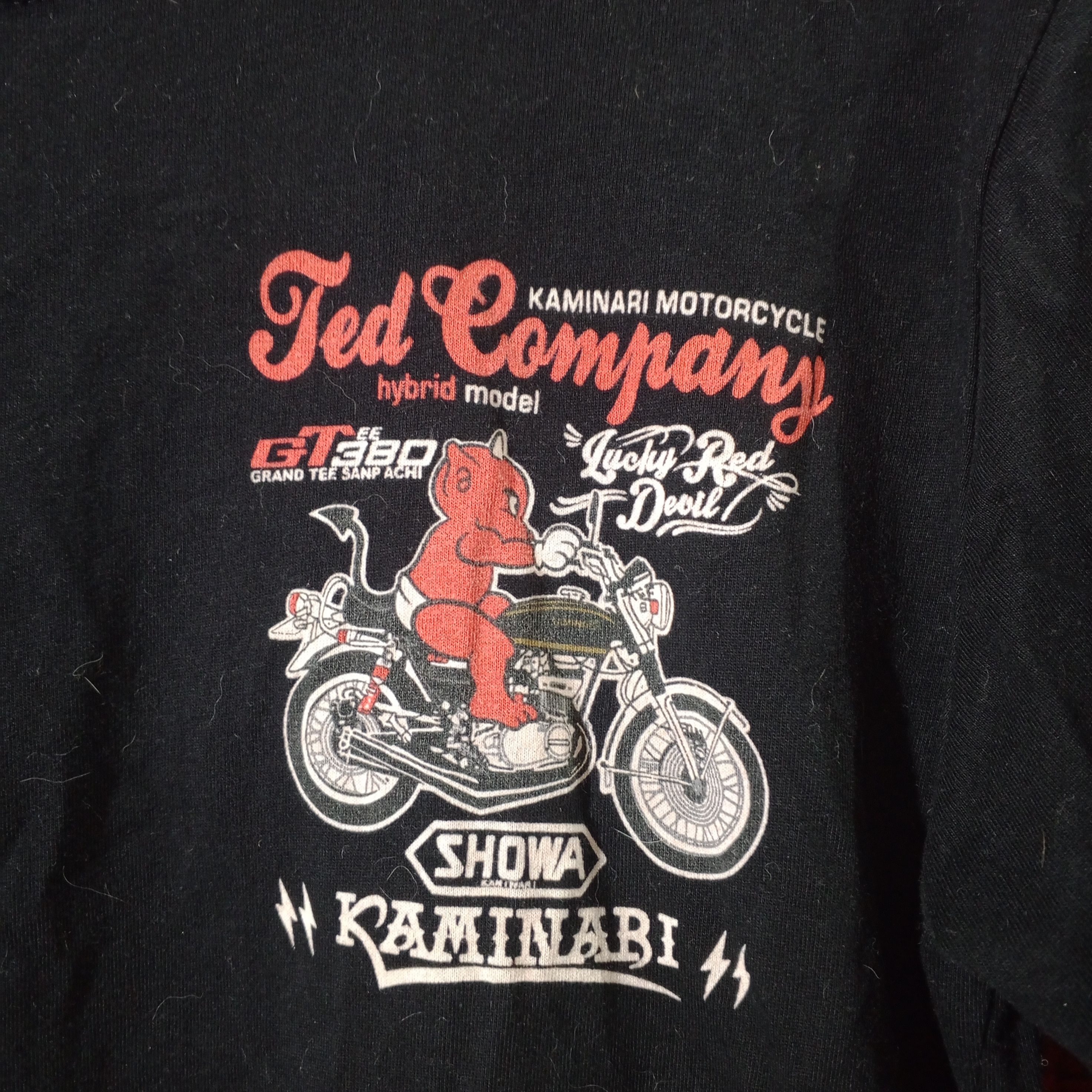 Japanese Brand Red Company Kaminari Motorcyle Black Shirt Size US L / EU 52-54 / 3 - 2 Thumbnail