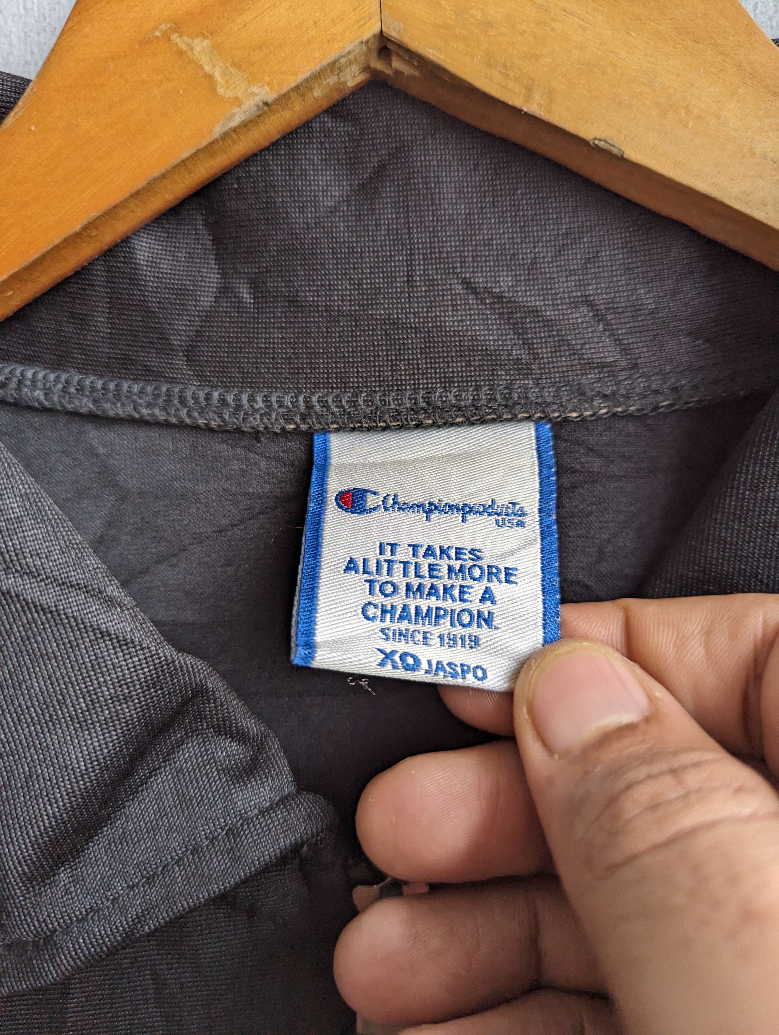 Champion Vintage 90s Champion Sidetape Zipper Jacket Size US XL / EU 56 / 4 - 6 Thumbnail