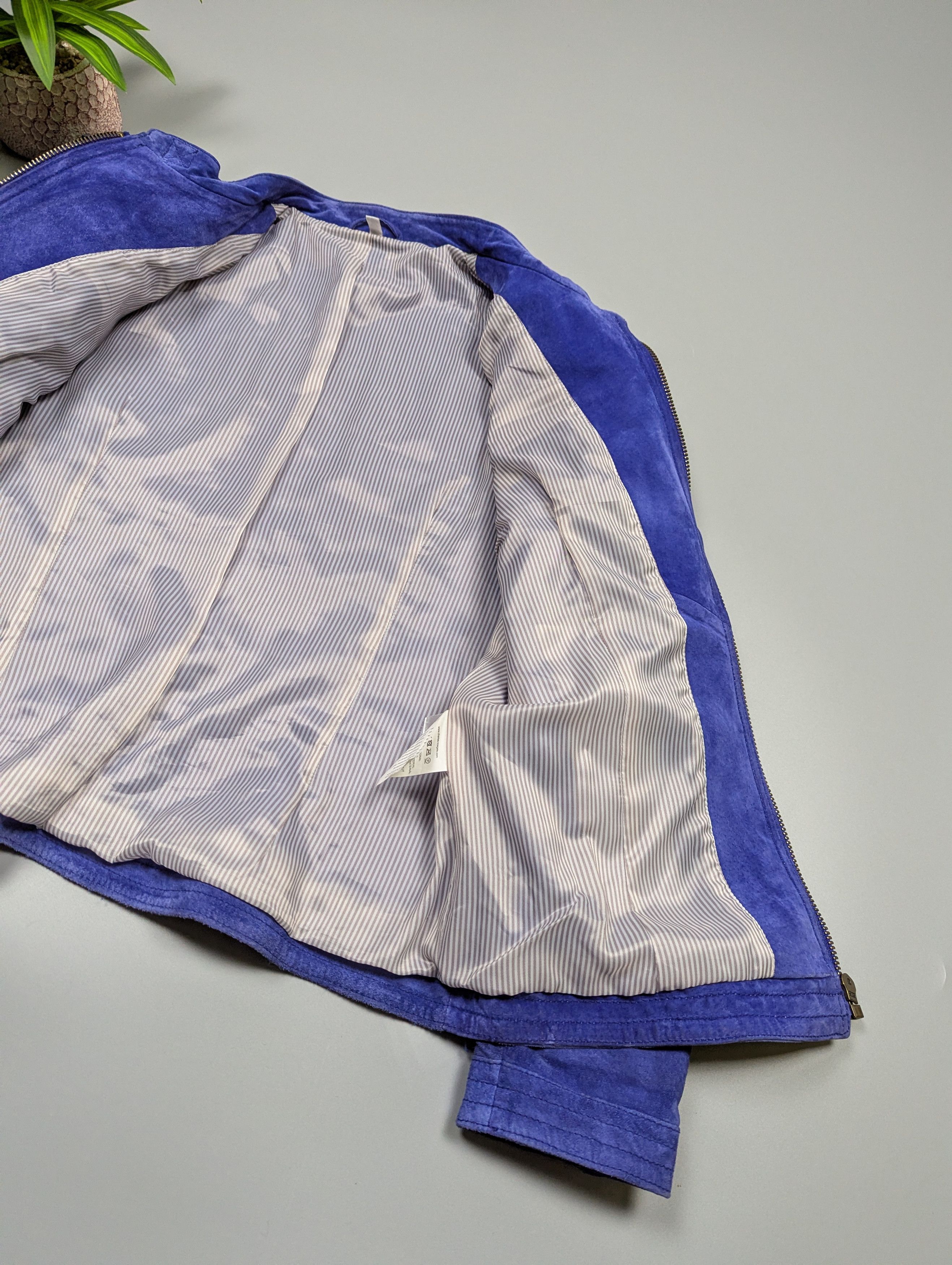 Vintage Vintage Women’s Purple Real Leather Biker Jacket Size M / US 6-8 / IT 42-44 - 11 Thumbnail