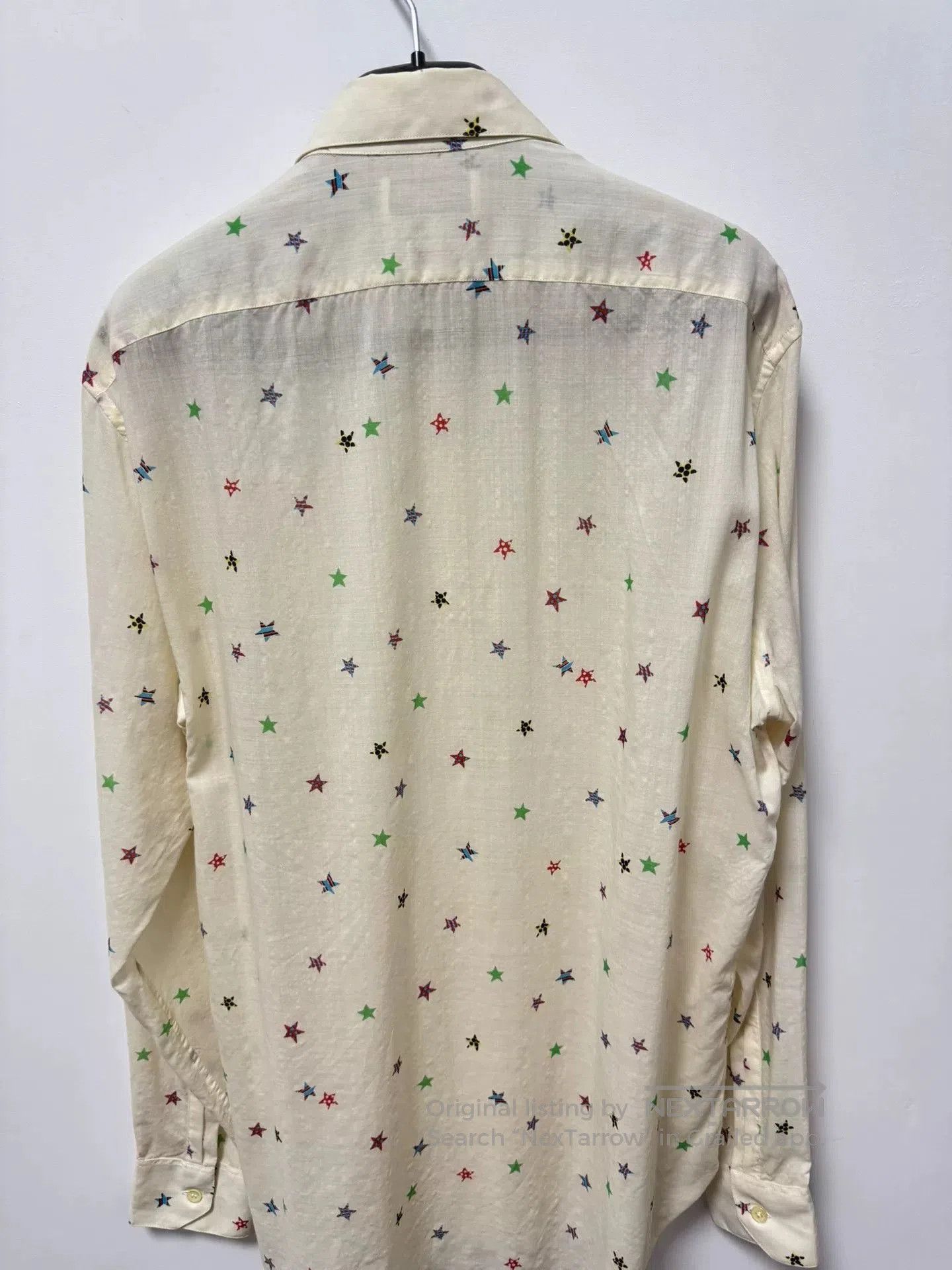 Saint Laurent Paris Saint Laurent Multicolor Star Print Shirt. Size US M / EU 48-50 / 2 - 4 Thumbnail