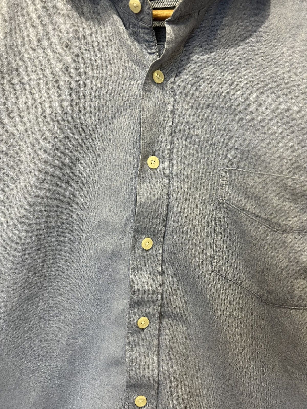 Hackett Hackett Mens Blue Button Shirt Size US L / EU 52-54 / 3 - 3 Thumbnail