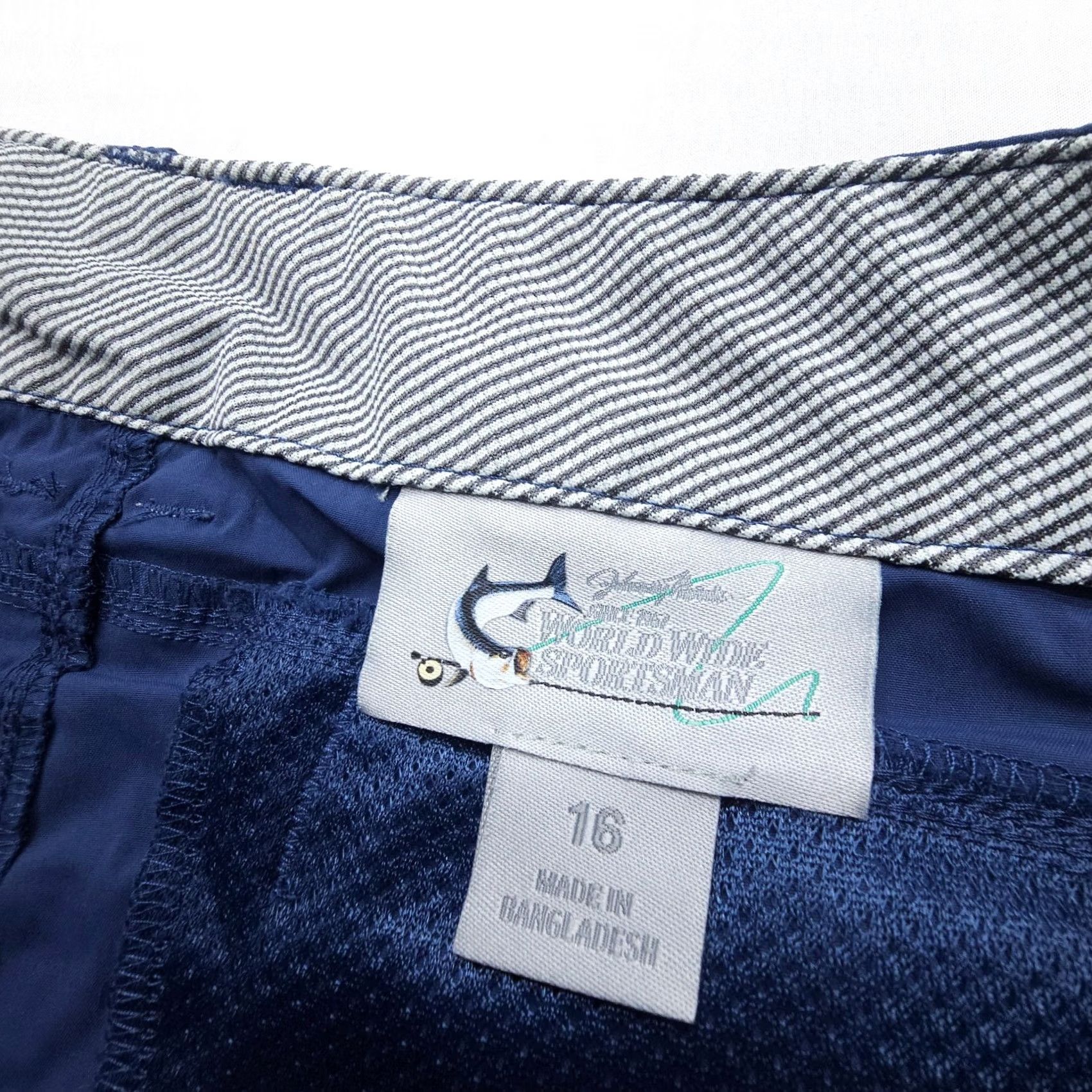 Vintage World Wide Sportsman Convertible Tech Pants Women's 16 Blue Nylon Spandex Fishing Pants Regular Inseam 32" Zip Off Roll Up Size 24" / US 00 / IT 34 - 3 Thumbnail