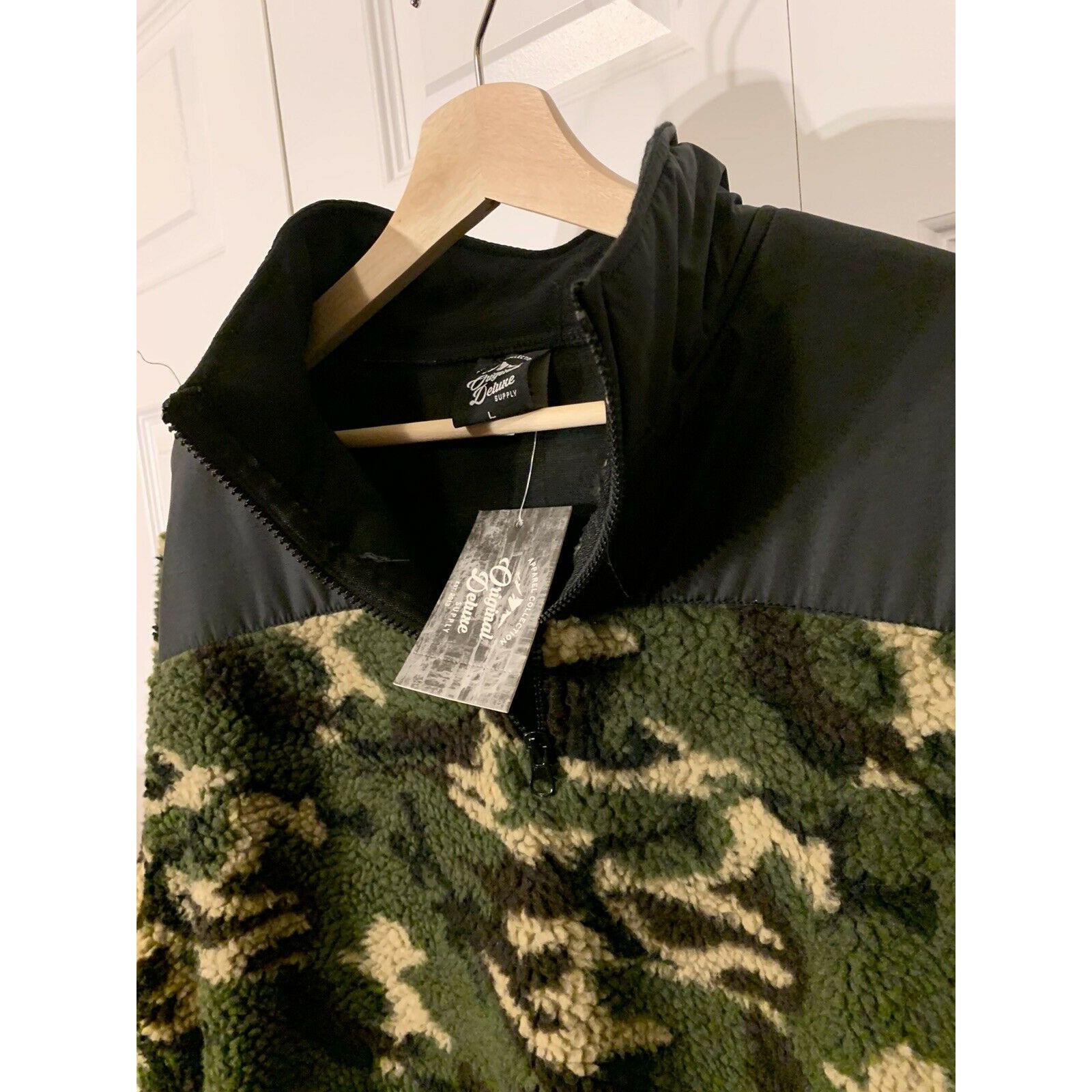 Other ORIGINAL DELUXE SUPPLY 1/4 Zip Pullover Polar Fleece Camo Ja Size US L / EU 52-54 / 3 - 4 Thumbnail