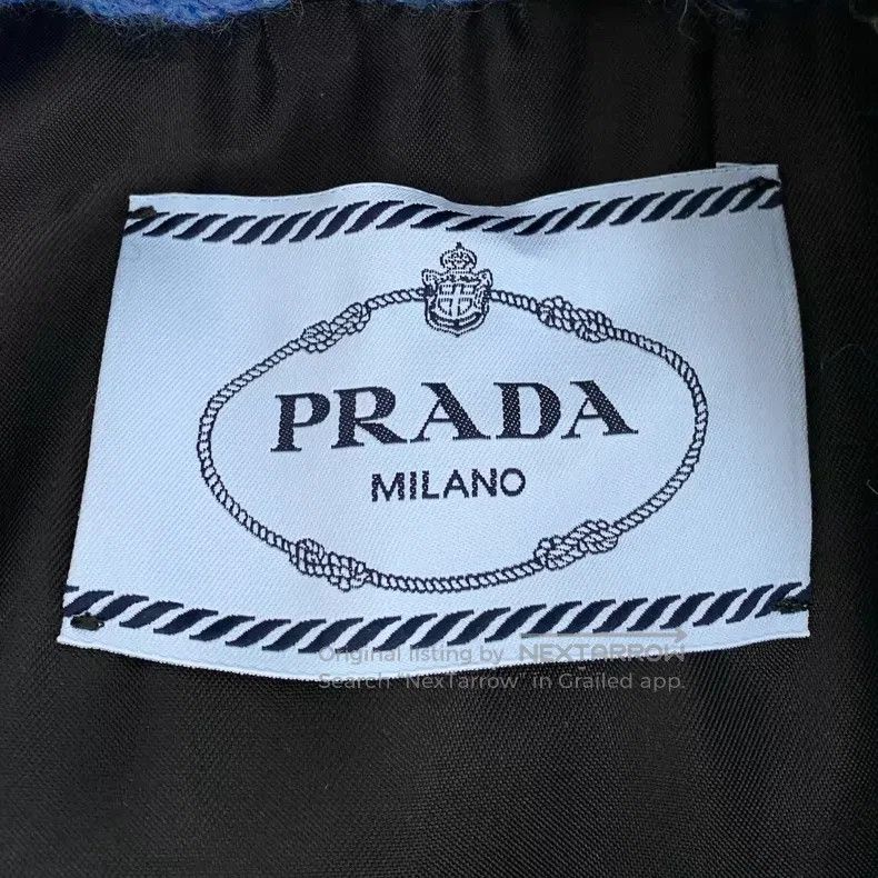 Prada Prada Dark gray woollen silhouette silver coin long-sleeve Size XXS / US 00 / IT 34 - 6 Thumbnail