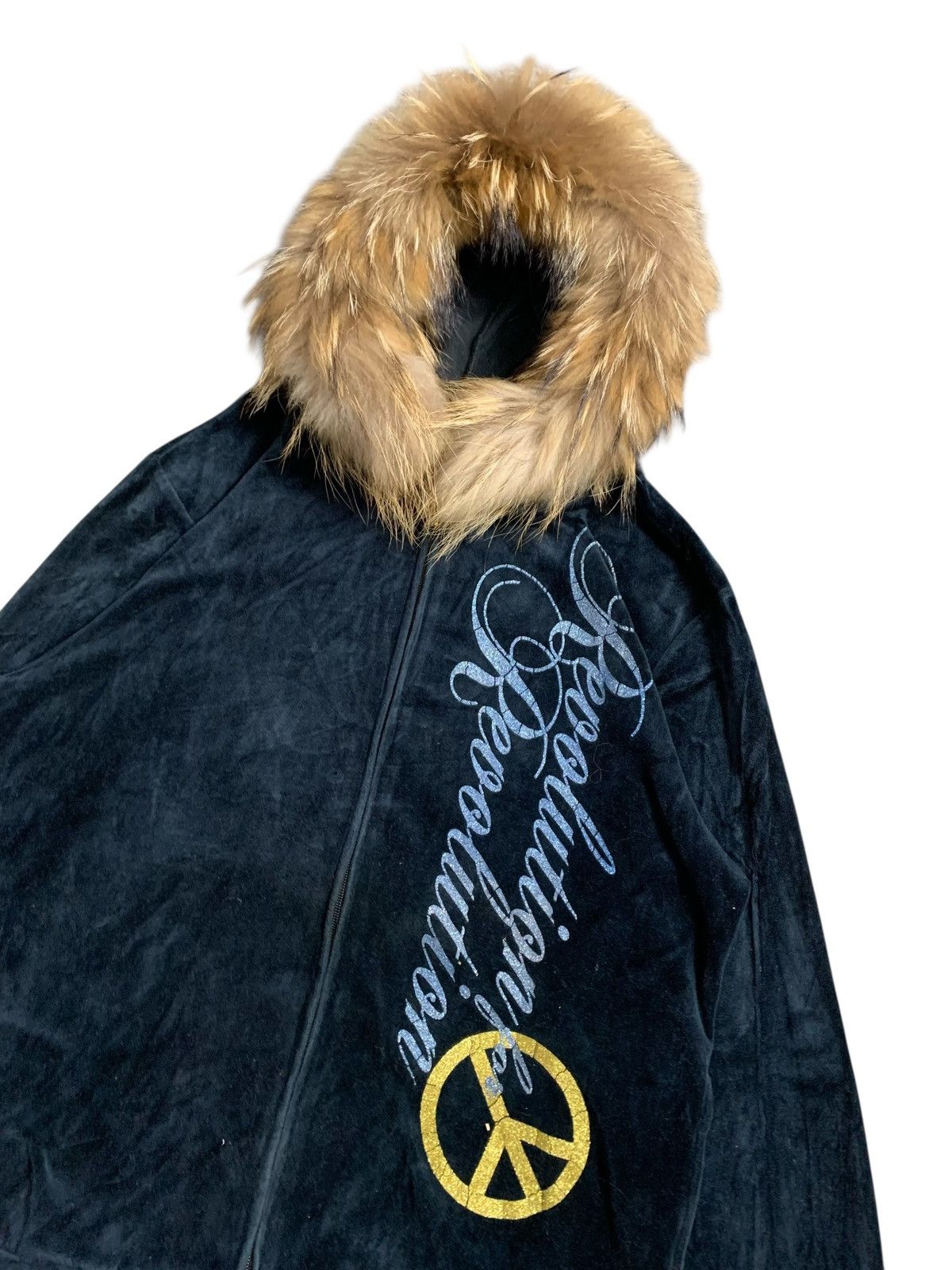 Hysteric Glamour DETECTIVE STRUCT VELVET FUR ZIP HOODIE POEM IFSIX LGB STYLE Size US L / EU 52-54 / 3 - 2 Thumbnail